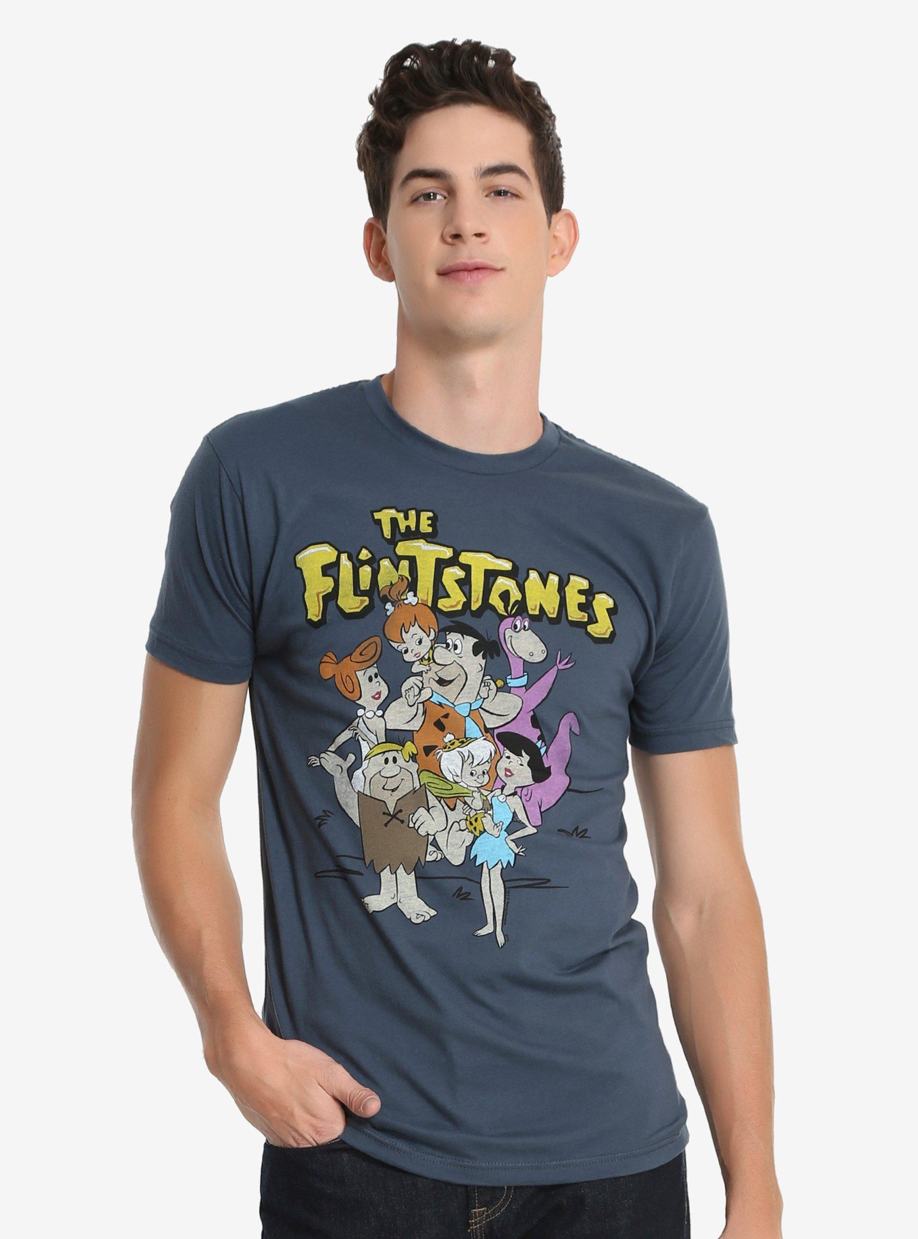 Junk Food The Flintstones T-Shirt, BLUE, hi-res
