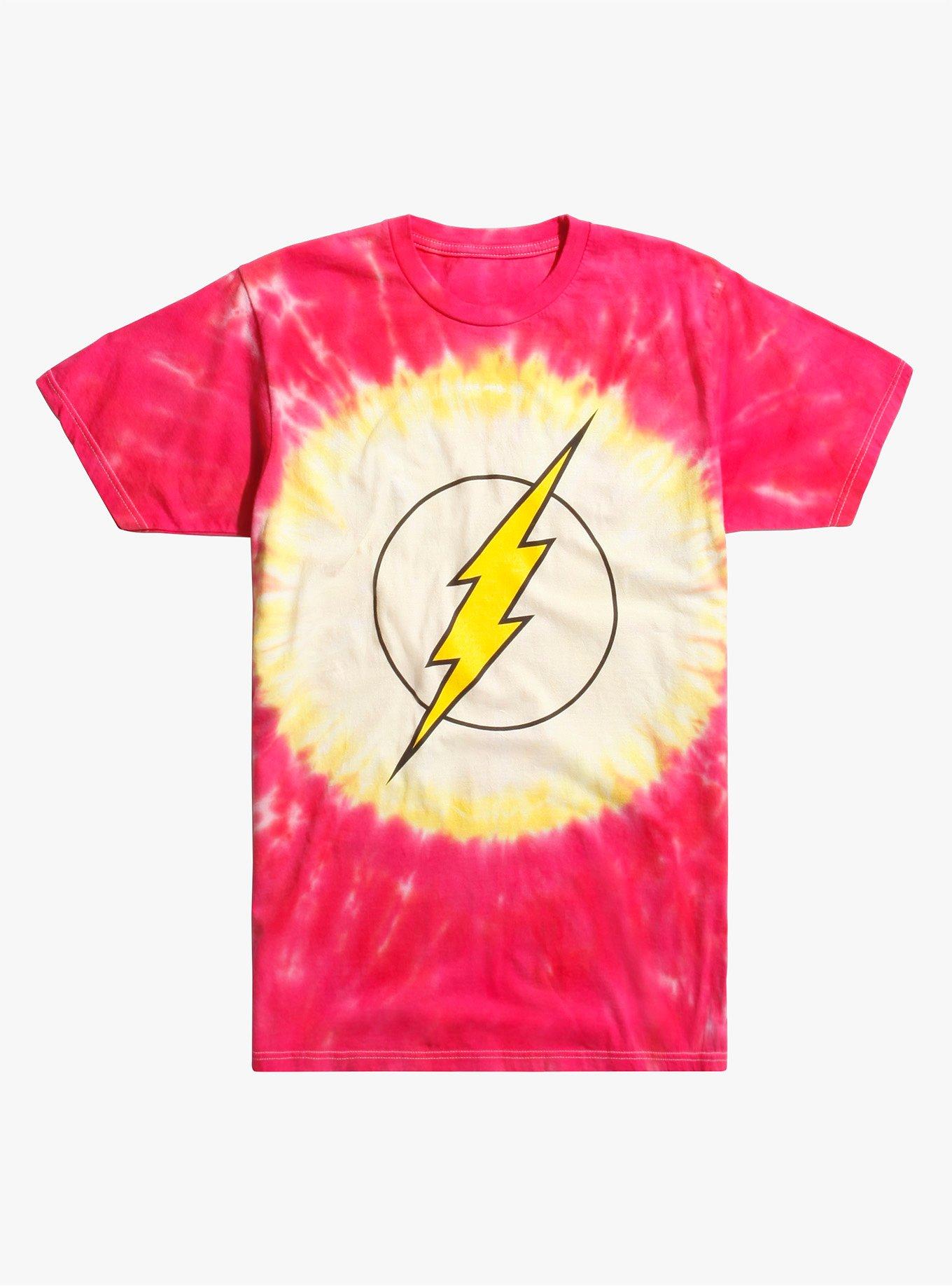 Dc Comics The Flash Tie Dye T Shirt Hot Topic