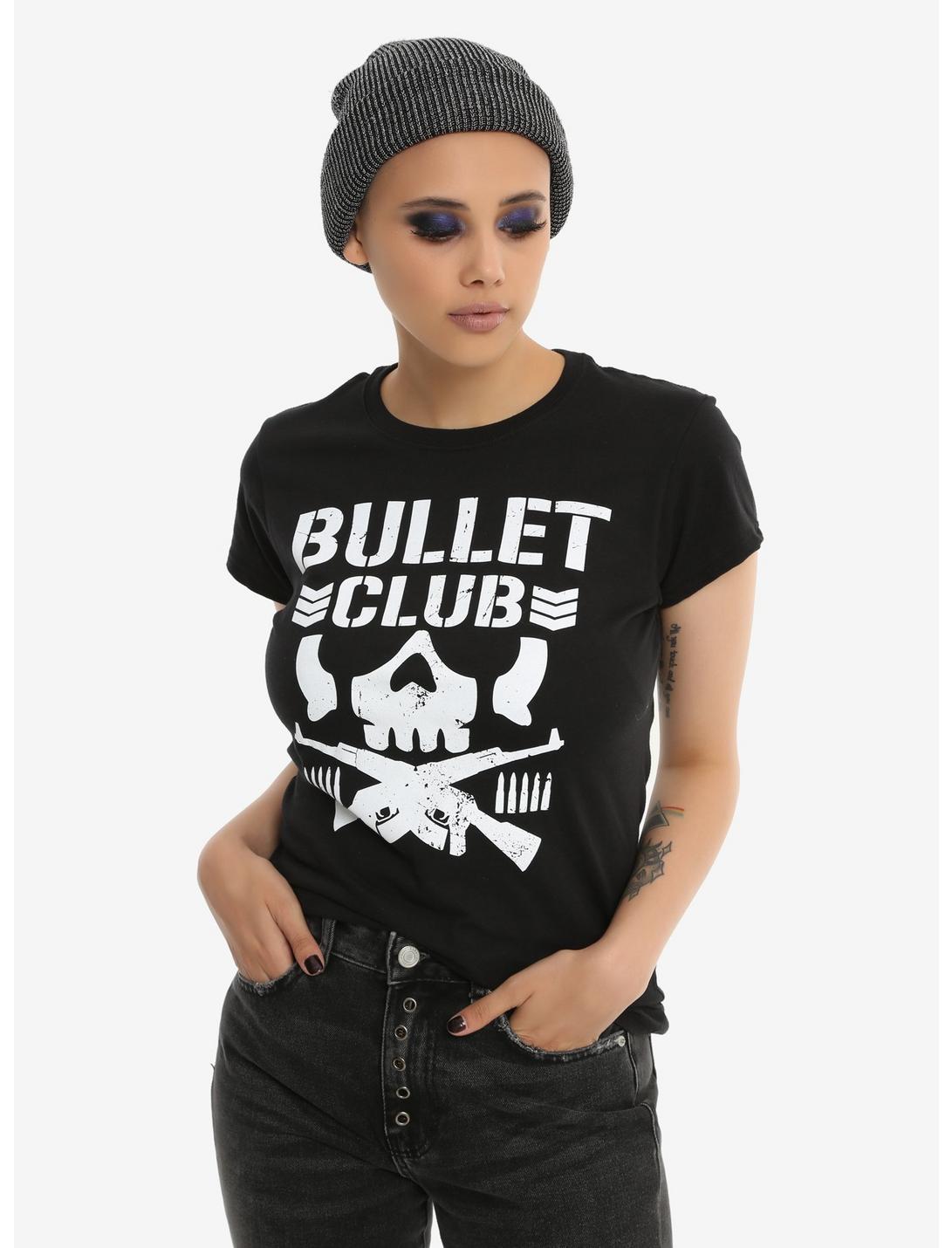New Japan Pro-Wrestling Bullet Club Logo Girls T-Shirt, BLACK, hi-res