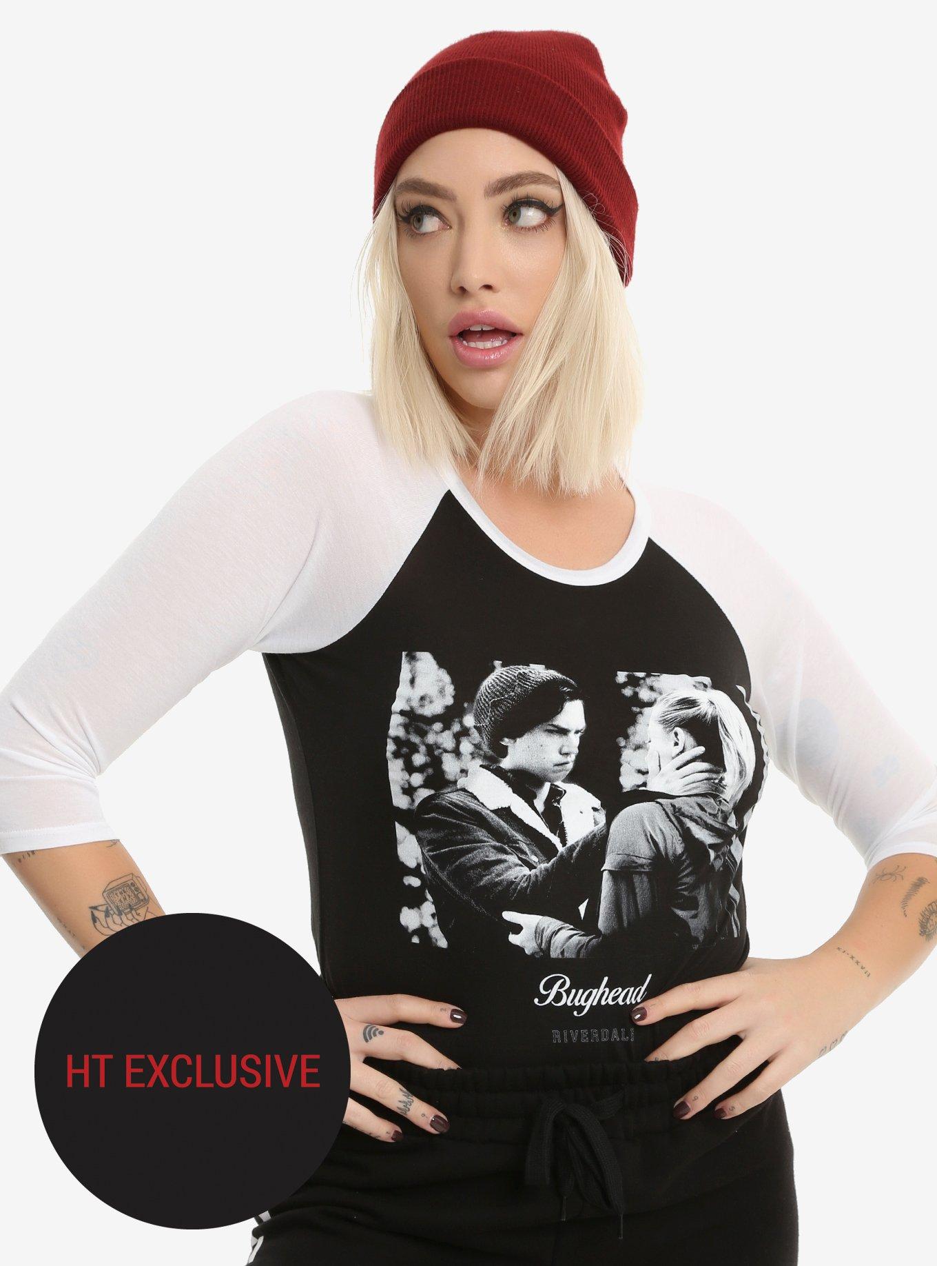 Riverdale Bughead Girls Raglan Hot Topic Exclusive, BLACK, hi-res