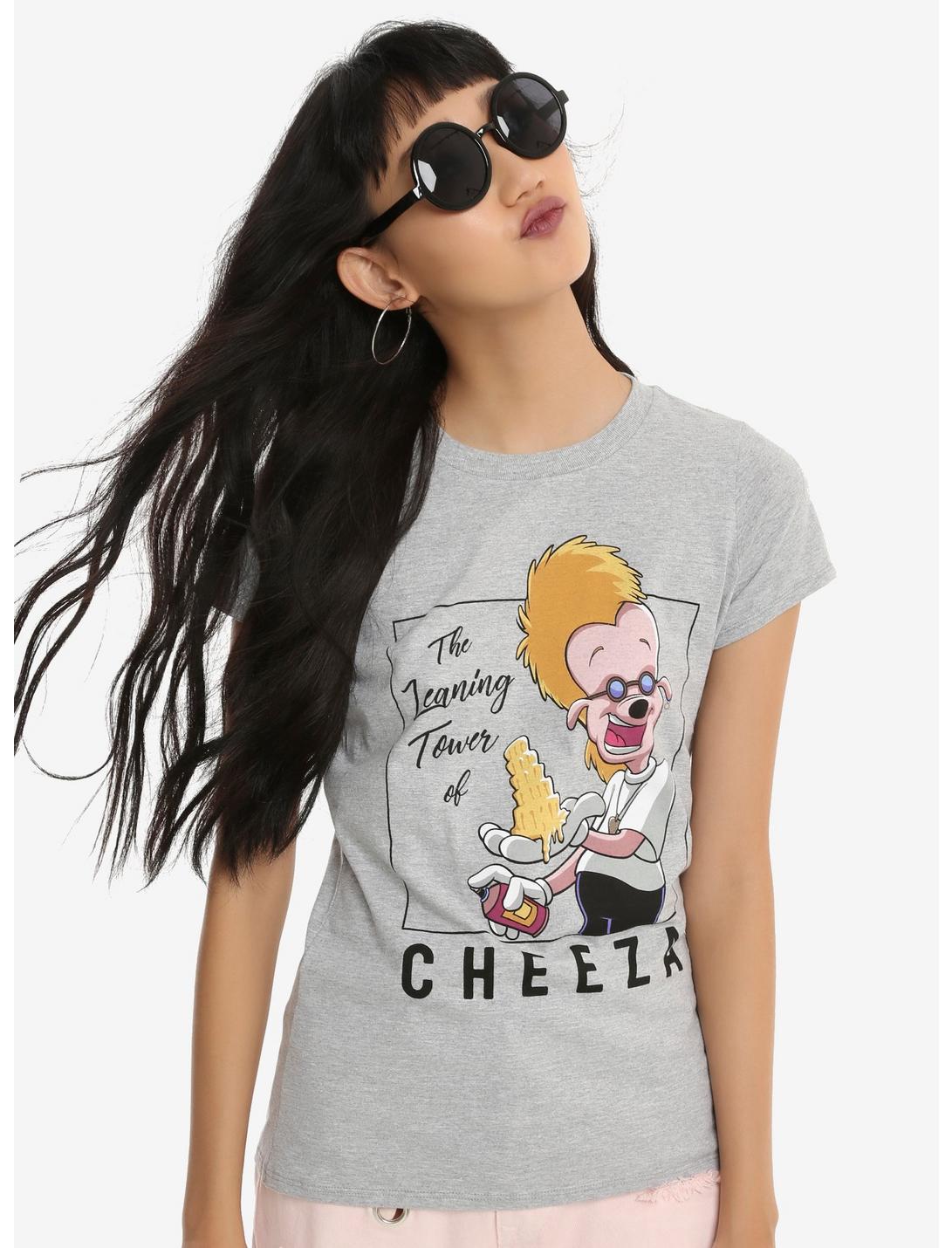 Disney A Goofy Movie Leaning Tower Of Cheeza Girls T-Shirt, GREY, hi-res