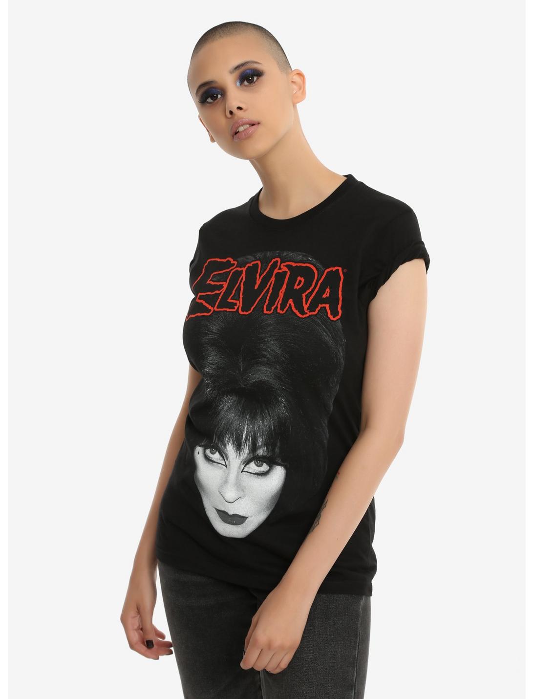 Elvira Mistress Of The Dark Photo Girls T-Shirt, BLACK, hi-res