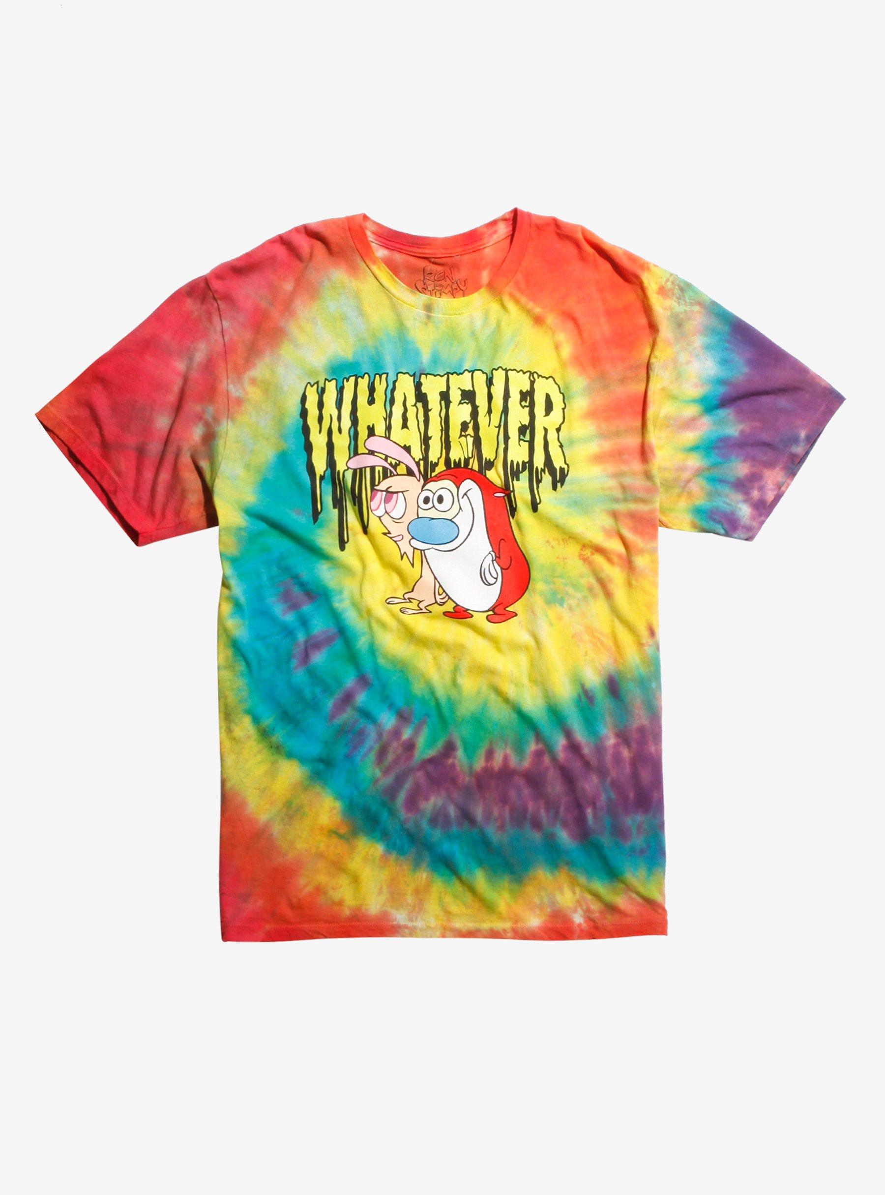 The Ren & Stimpy Show Whatever Tie Dye T-Shirt, TIE DYE, hi-res