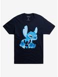 Disney Lilo & Stitch Growl Silhouette T-Shirt, NAVY, hi-res