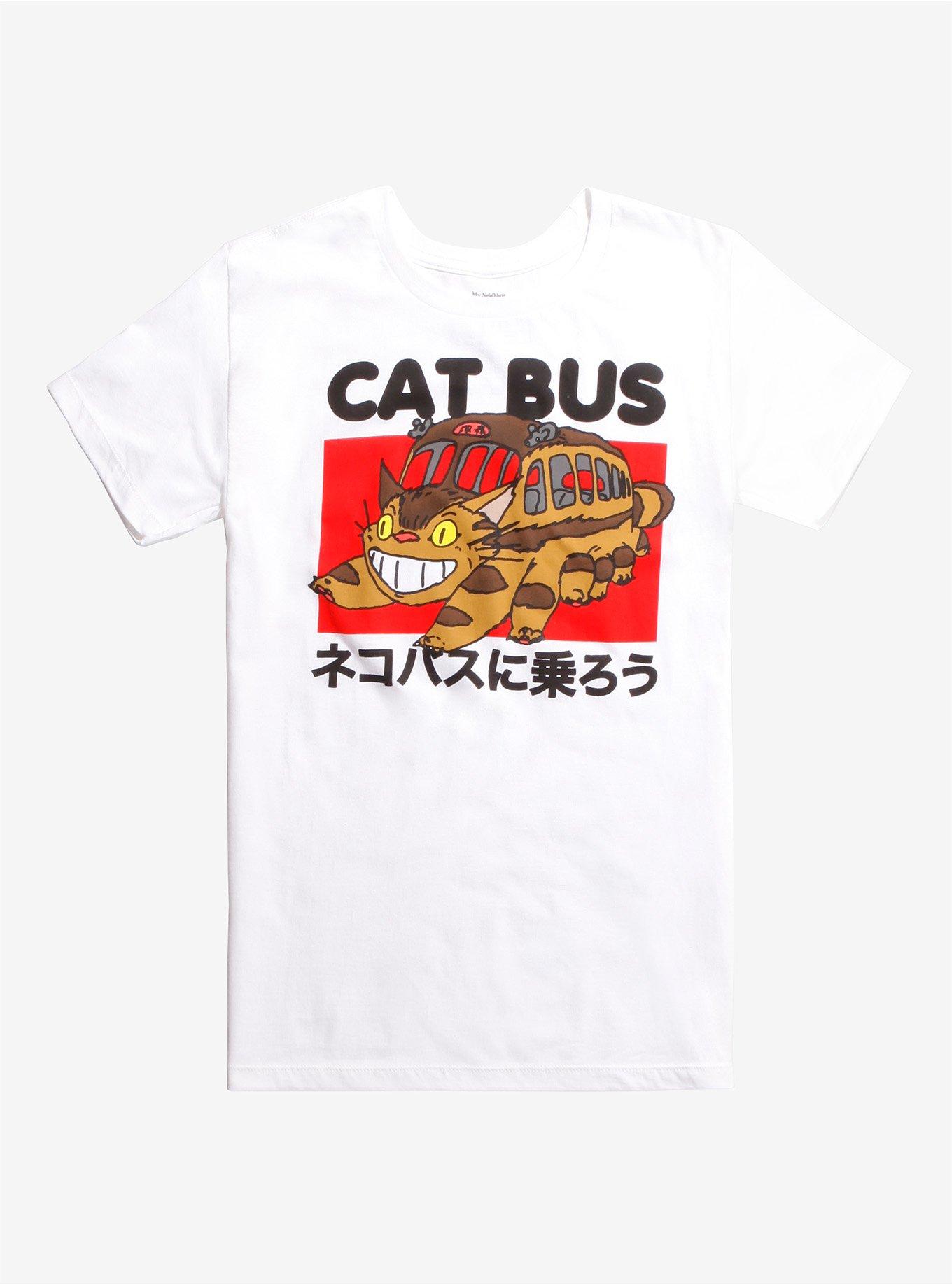Studio Ghibli My Neighbor Totoro Catbus T-Shirt, WHITE, hi-res