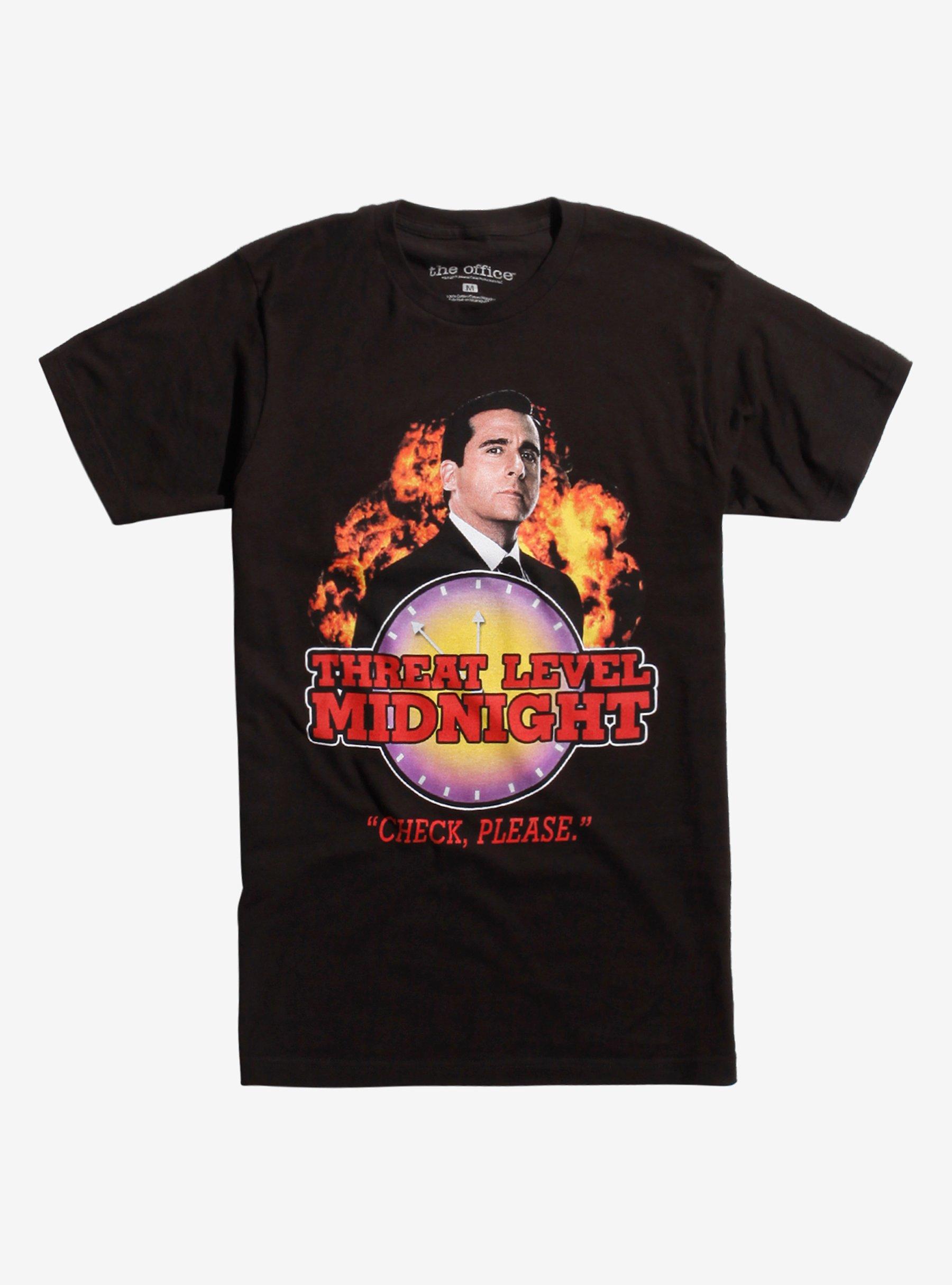 The Office Threat Level Midnight T-Shirt, BLACK, hi-res