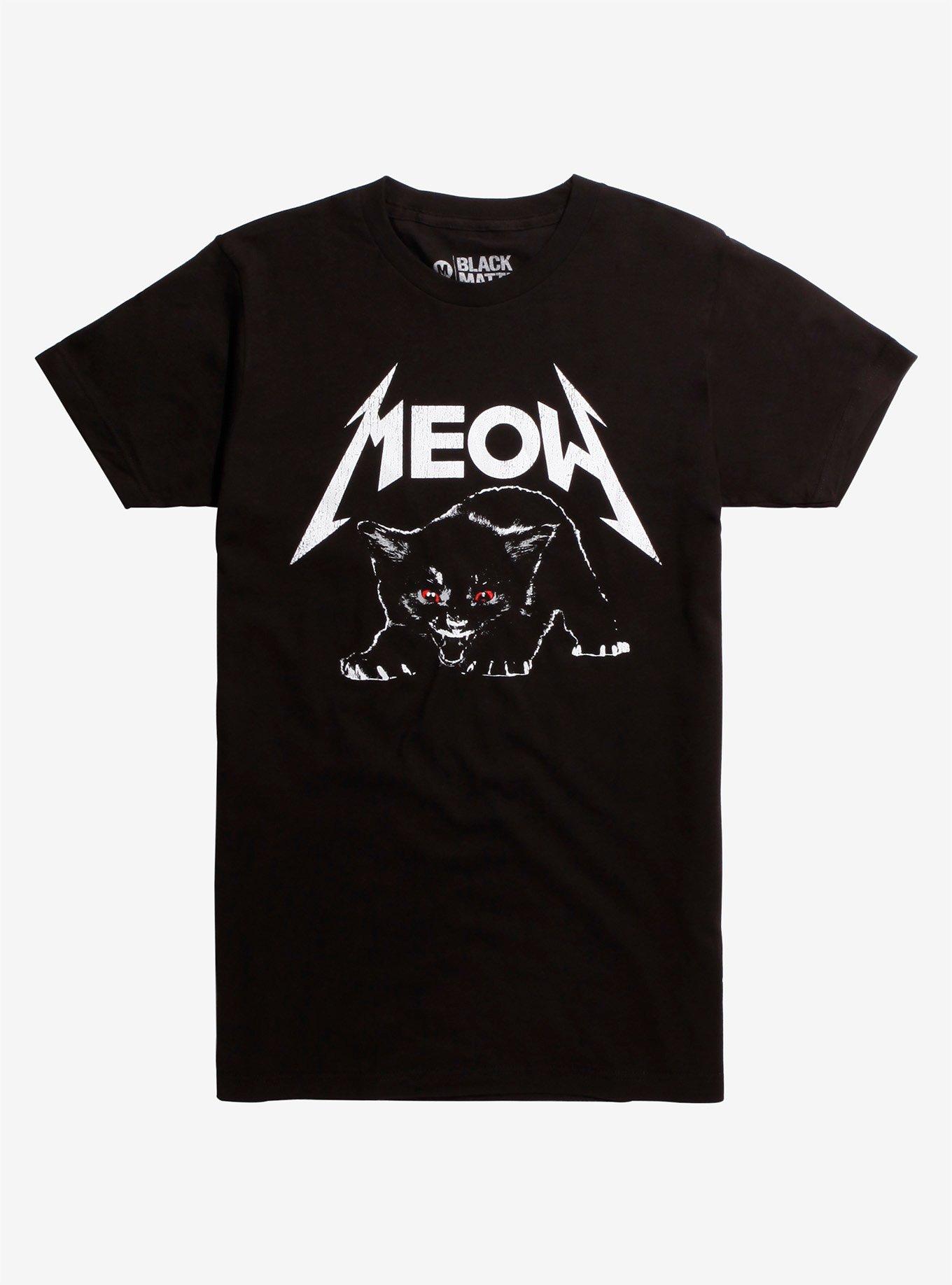 meow metallica shirt
