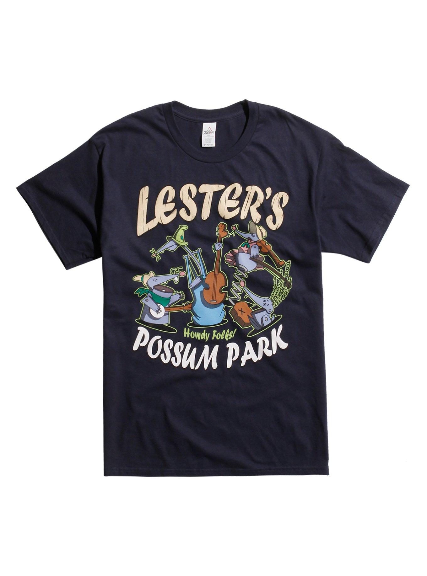 Disney A Goofy Movie Lester's Possum Park T-Shirt, NAVY, hi-res