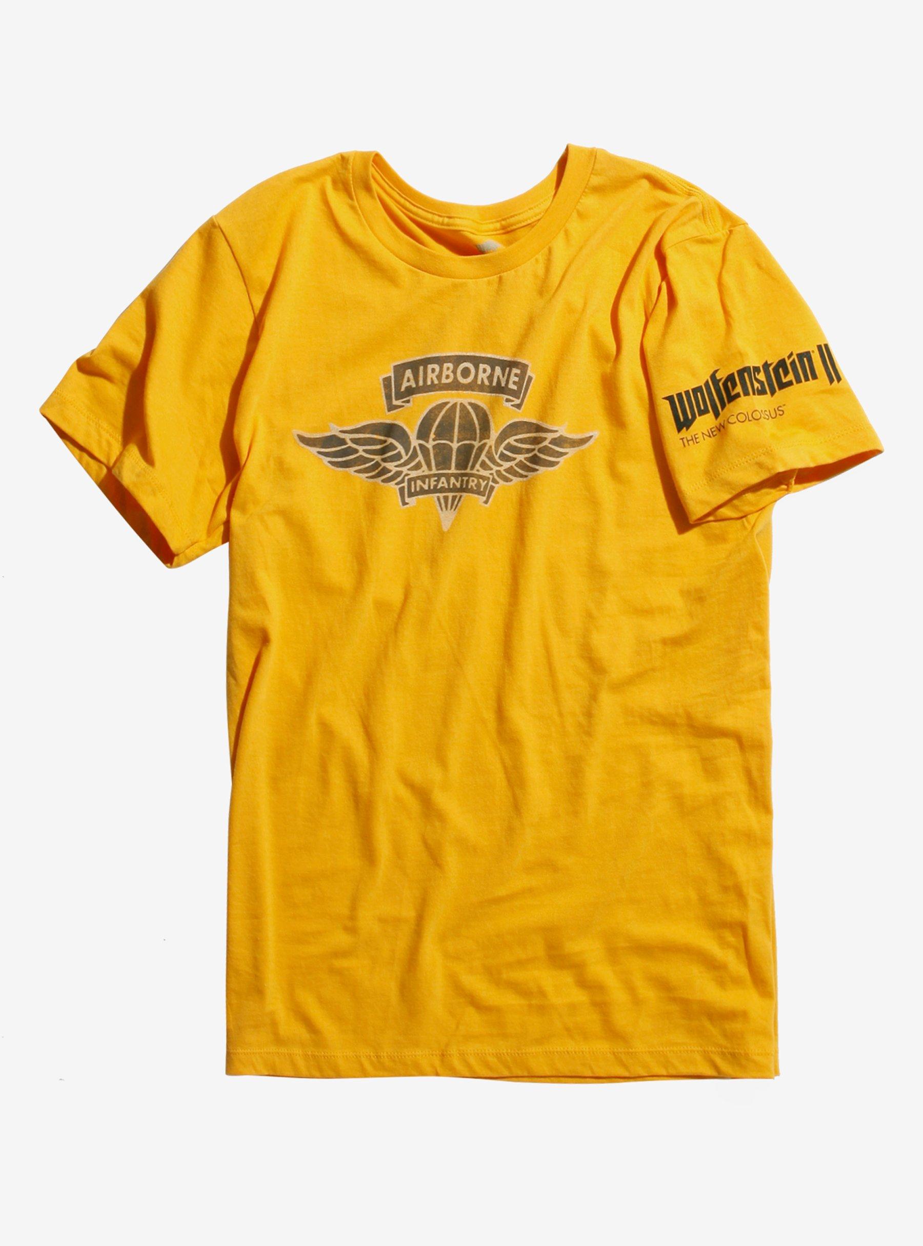 Wolfenstein II: The New Colossus Airborne Infantry T-Shirt, YELLOW, hi-res