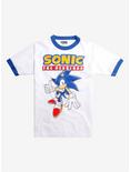 Sonic The Hedgehog Ringer T-Shirt, WHITE, hi-res