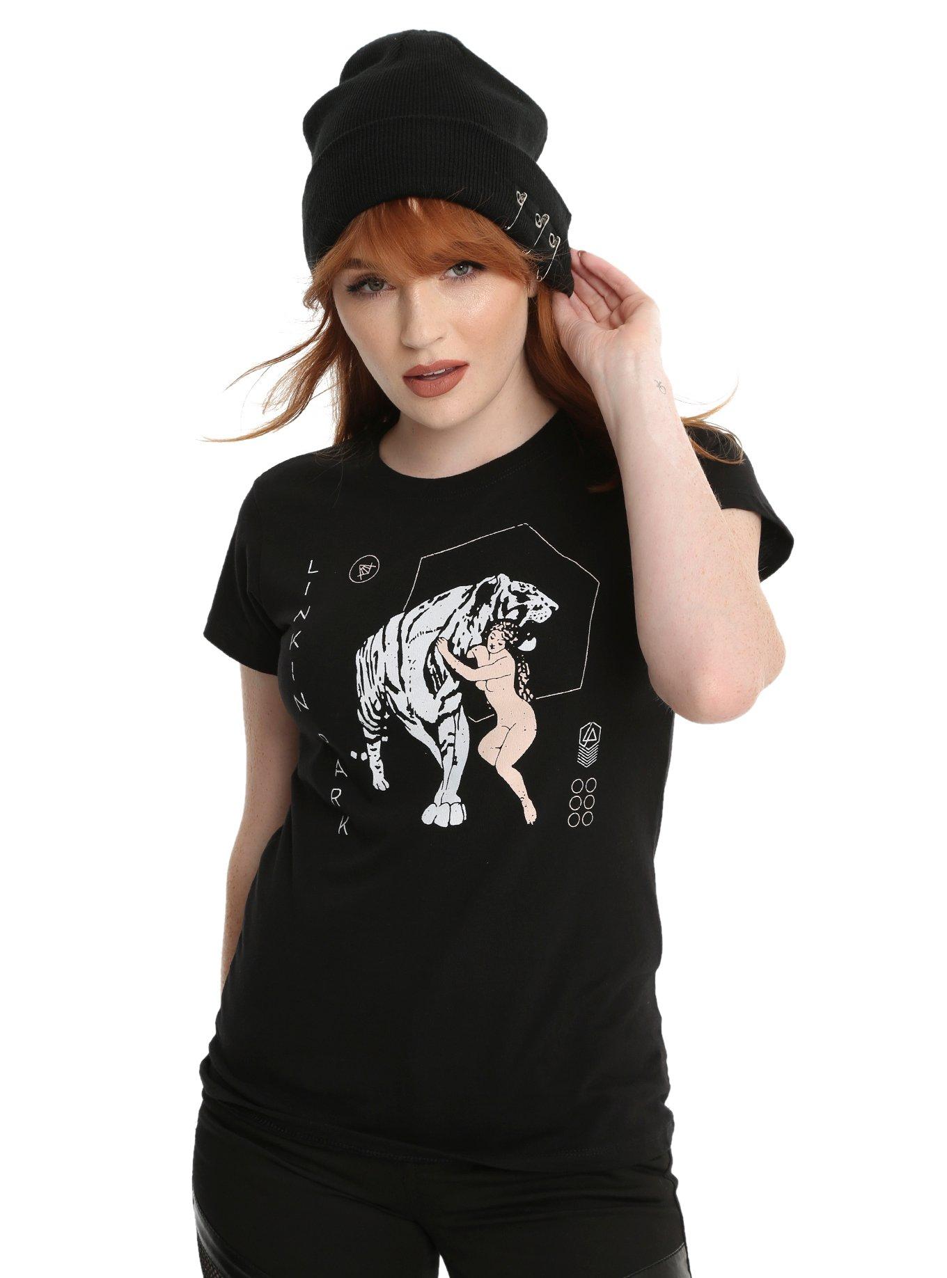 Linkin Park Lady Tiger T-Shirt, BLACK, hi-res