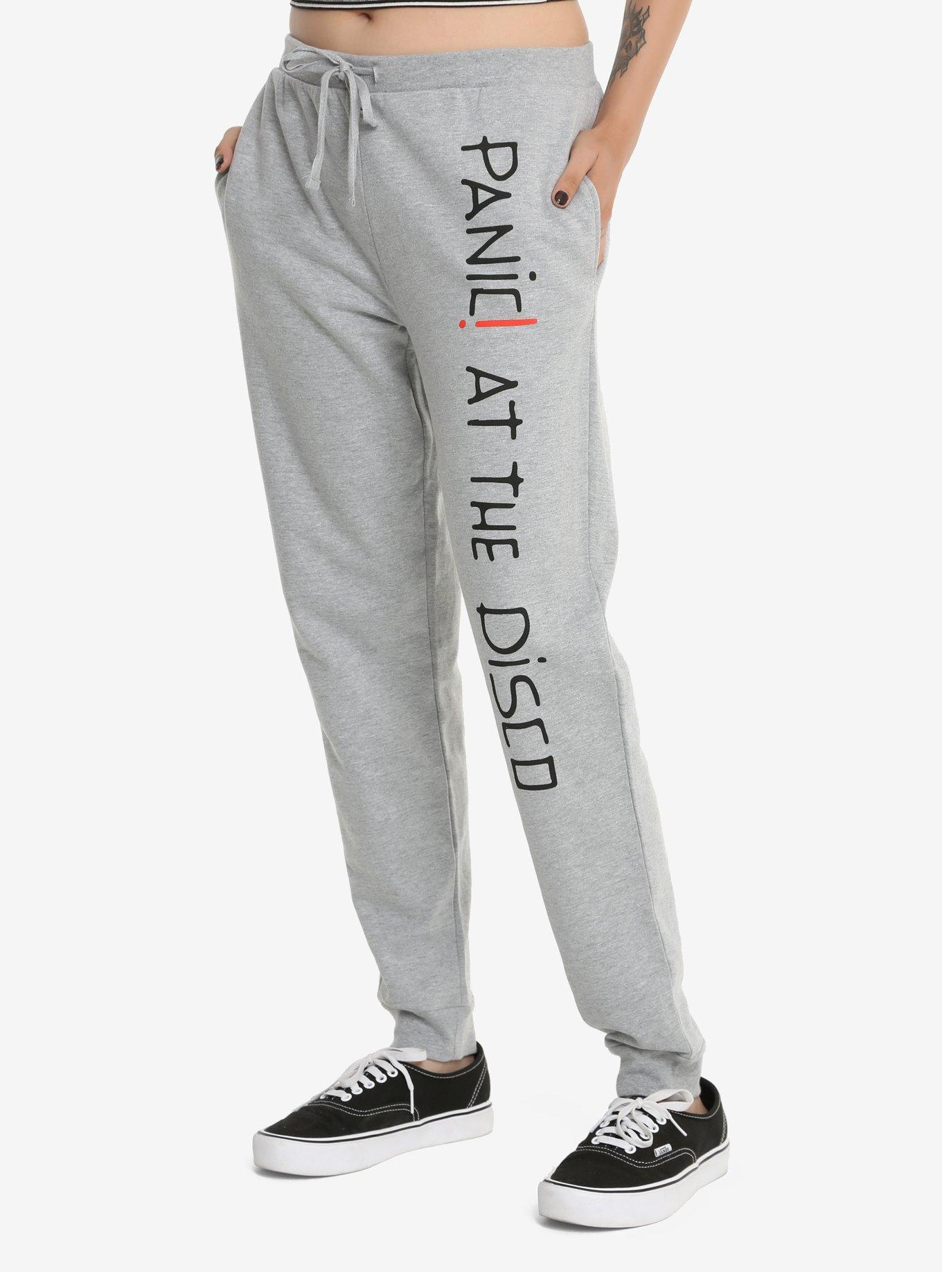 Panic! At The Disco Logo Girls Jogger Pants, BLACK, hi-res