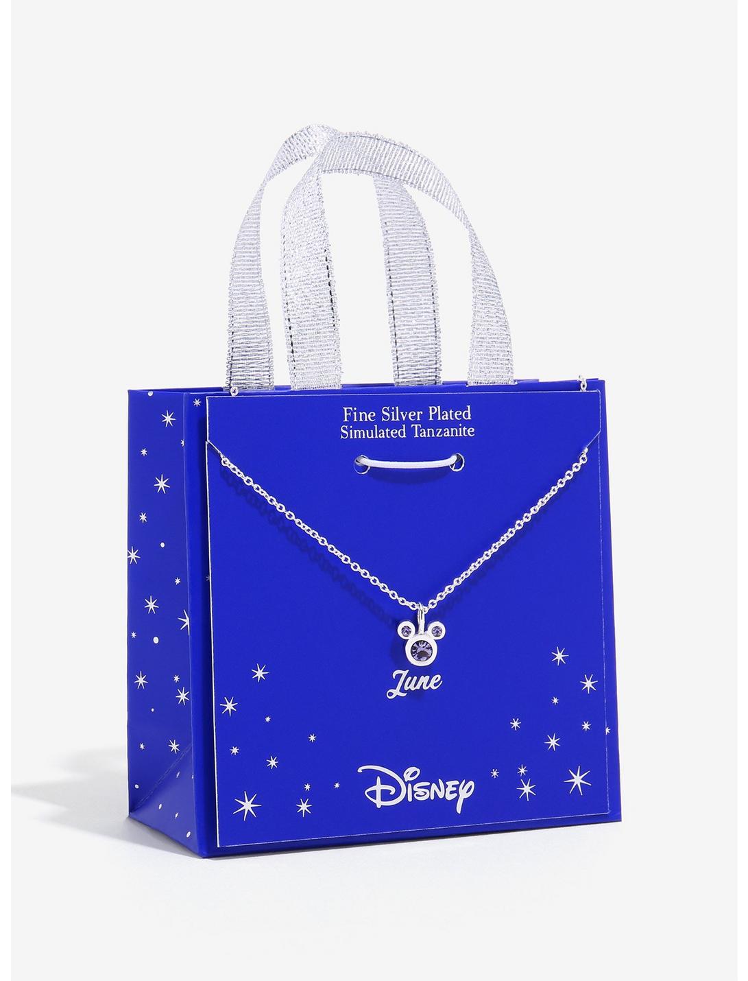 Disney Mickey Mouse June Tanzanite Birthstone Necklace, , hi-res