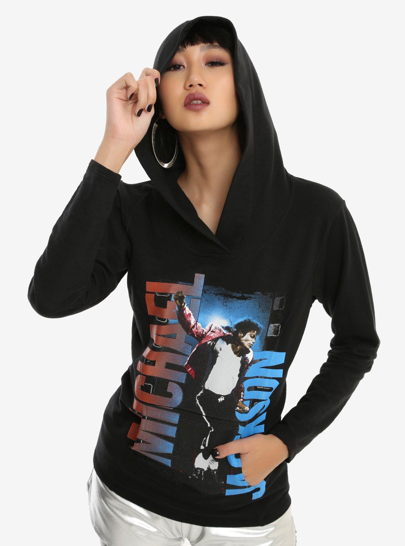 Michael Jackson Jump Girls Hoodie, BLACK, hi-res