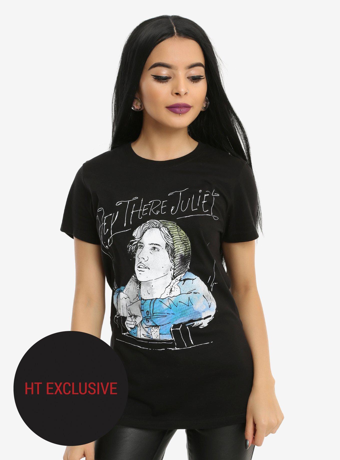 Riverdale Jughead Juliet Girls T-Shirt Hot Topic Exclusive, BLACK, hi-res