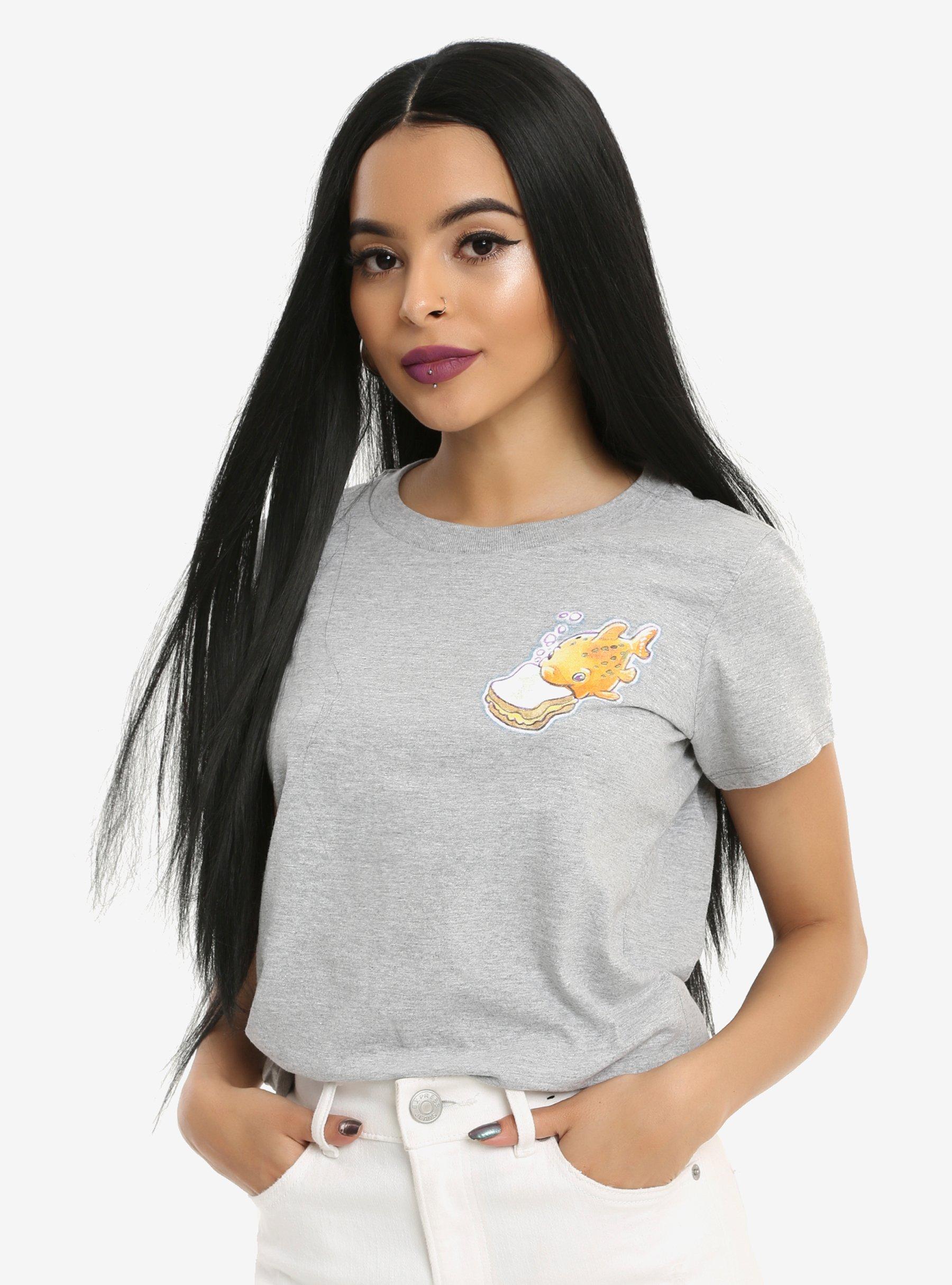 Disney Lilo & Stitch Pudge Sandwich Girls T-Shirt, GREY, hi-res