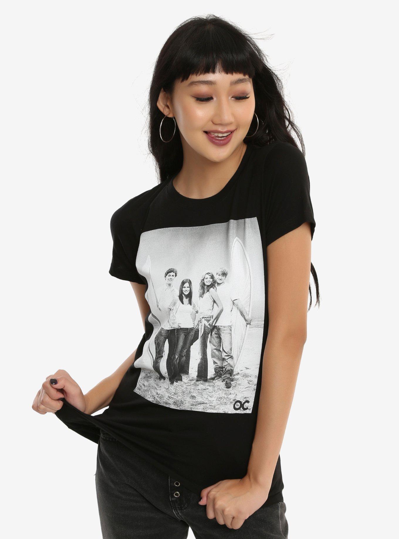 The O.C. Cast Photo Girls T-Shirt, BLACK, hi-res