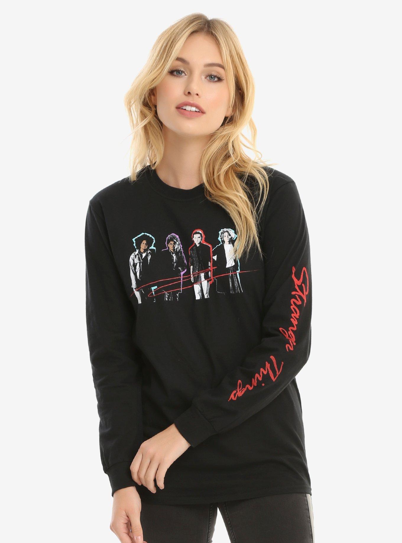 Stranger Things The Lost Sister Long Sleeve Womens Tee, BLACK, hi-res