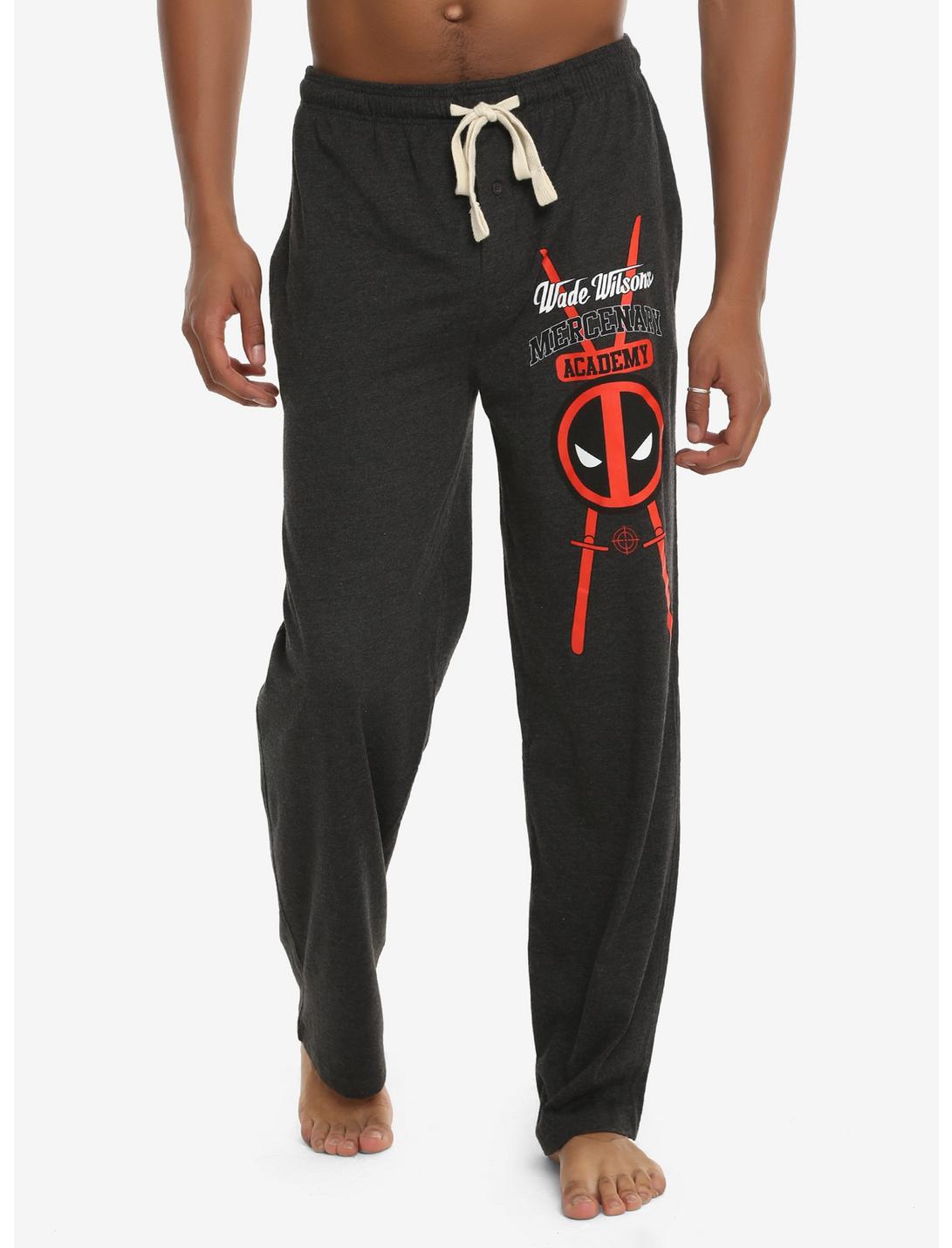 Marvel Deadpool Mercenary Academy Guys Pajama Pants, BLACK, hi-res