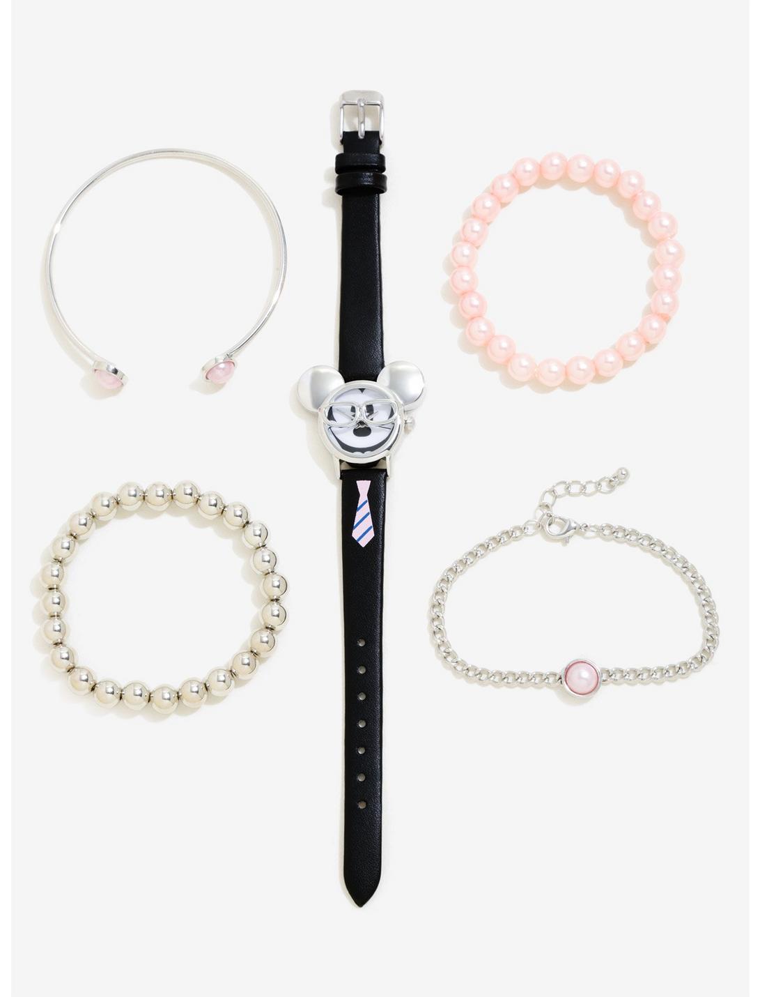 Disney Mickey Mouse Glasses Watch & Bracelet Set - BoxLunch Exclusive, , hi-res