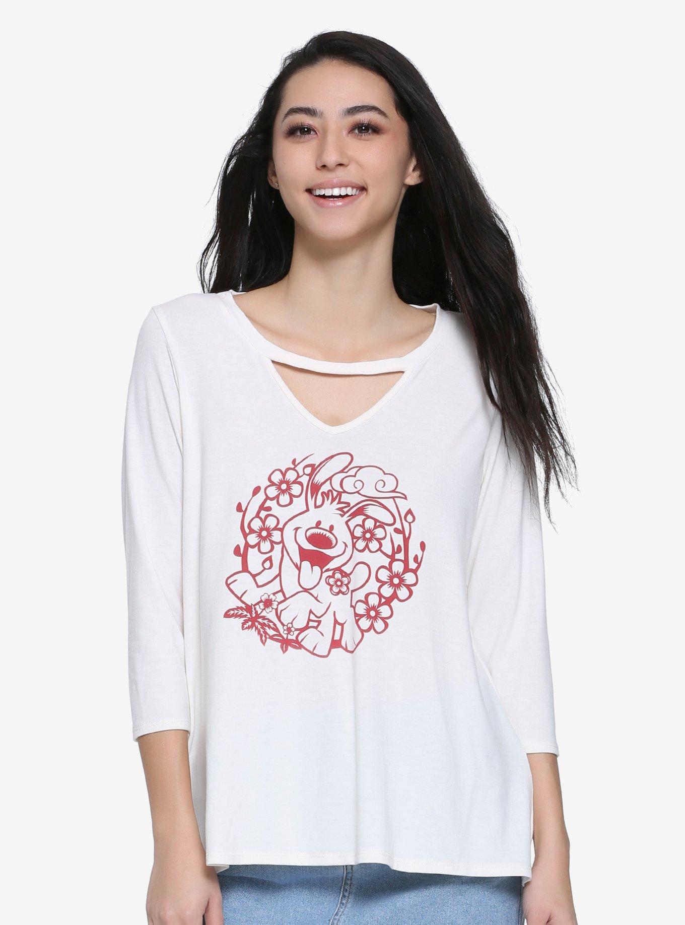 Disney Mulan Little Brother Womens Top, IVORY, hi-res