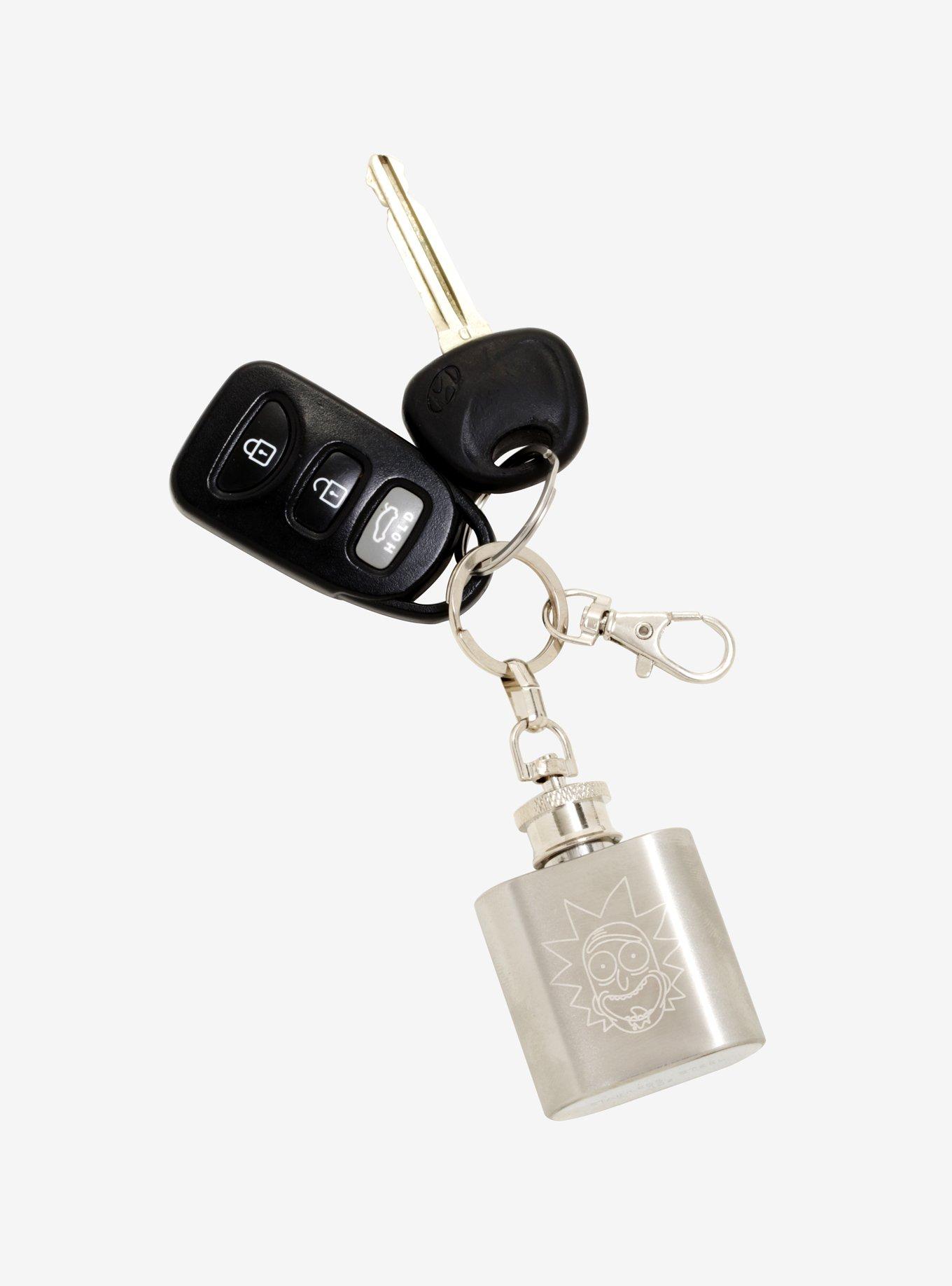 Rick And Morty Flask Key Chain, , hi-res