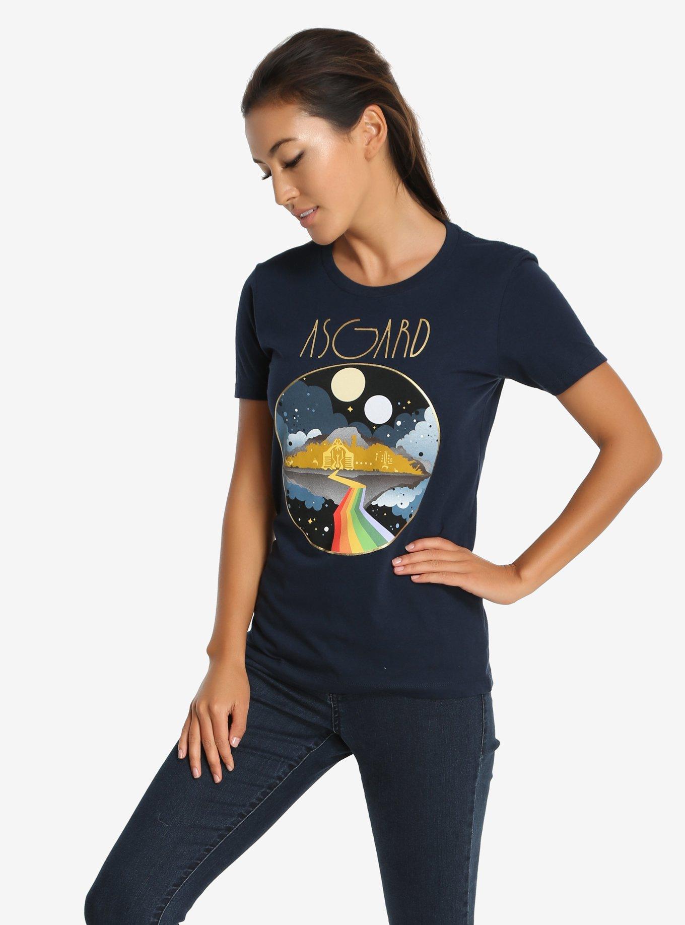 Marvel Thor Asgard BiFrost Womens Tee, NAVY, hi-res