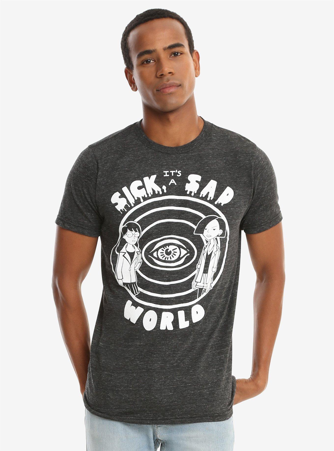 Daria Sick Sad World T-Shirt, BLACK, hi-res