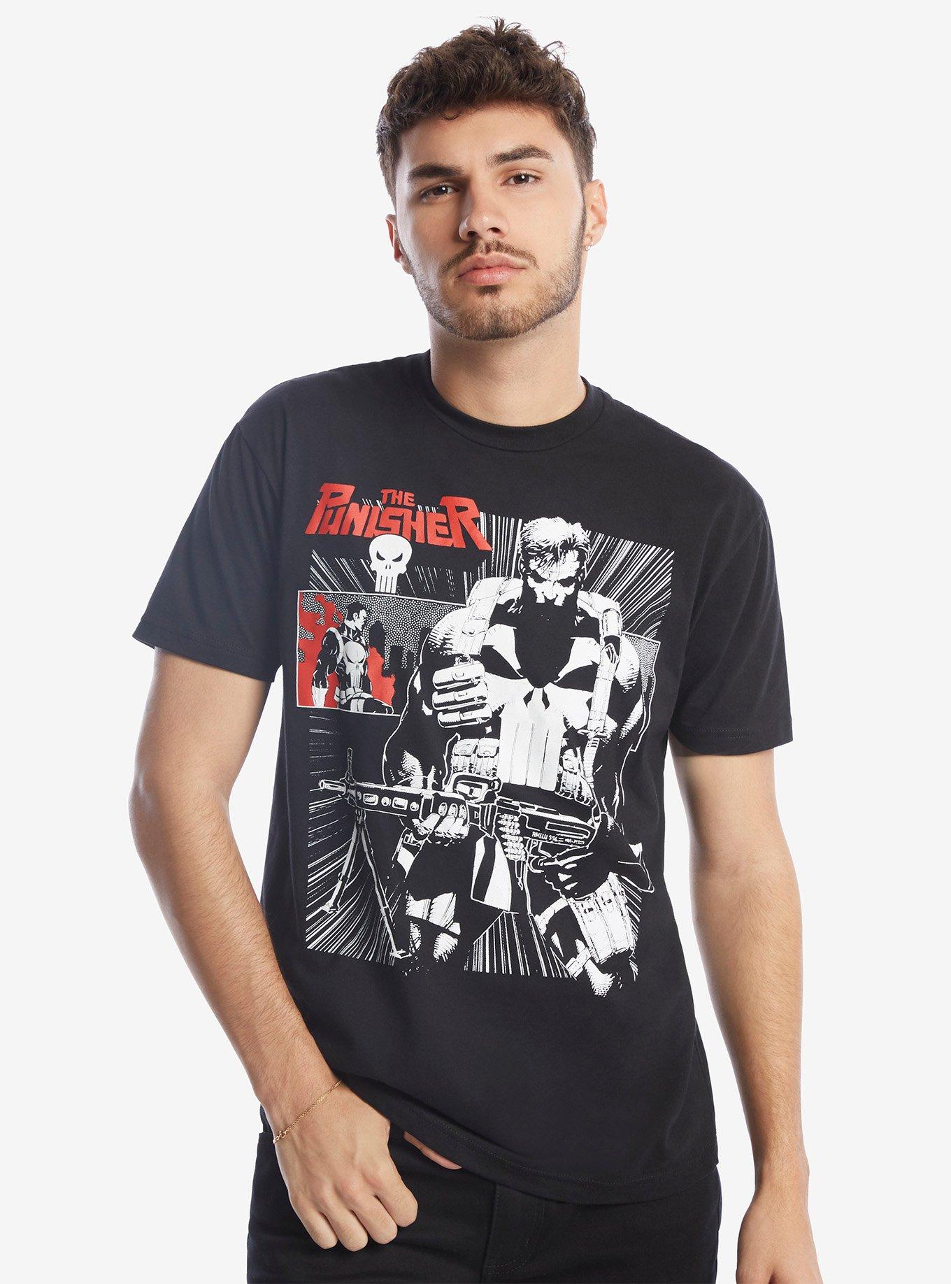 Marvel The Punisher Comic Panel T-Shirt | BoxLunch