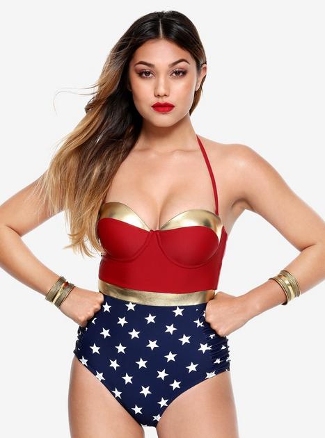 DC comics Wonder Woman swim bathing suit ~ one piece … - Gem