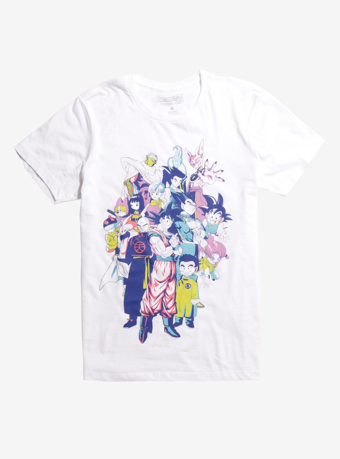 Dragon Ball Super Group T-Shirt, WHITE, hi-res