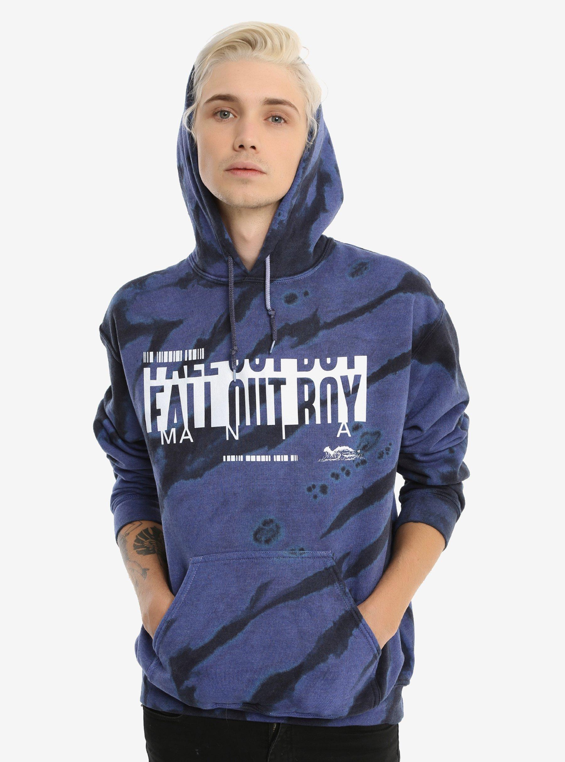 Fall Out Boy Mania Bar Tie Dye Hoodie, PURPLE, hi-res