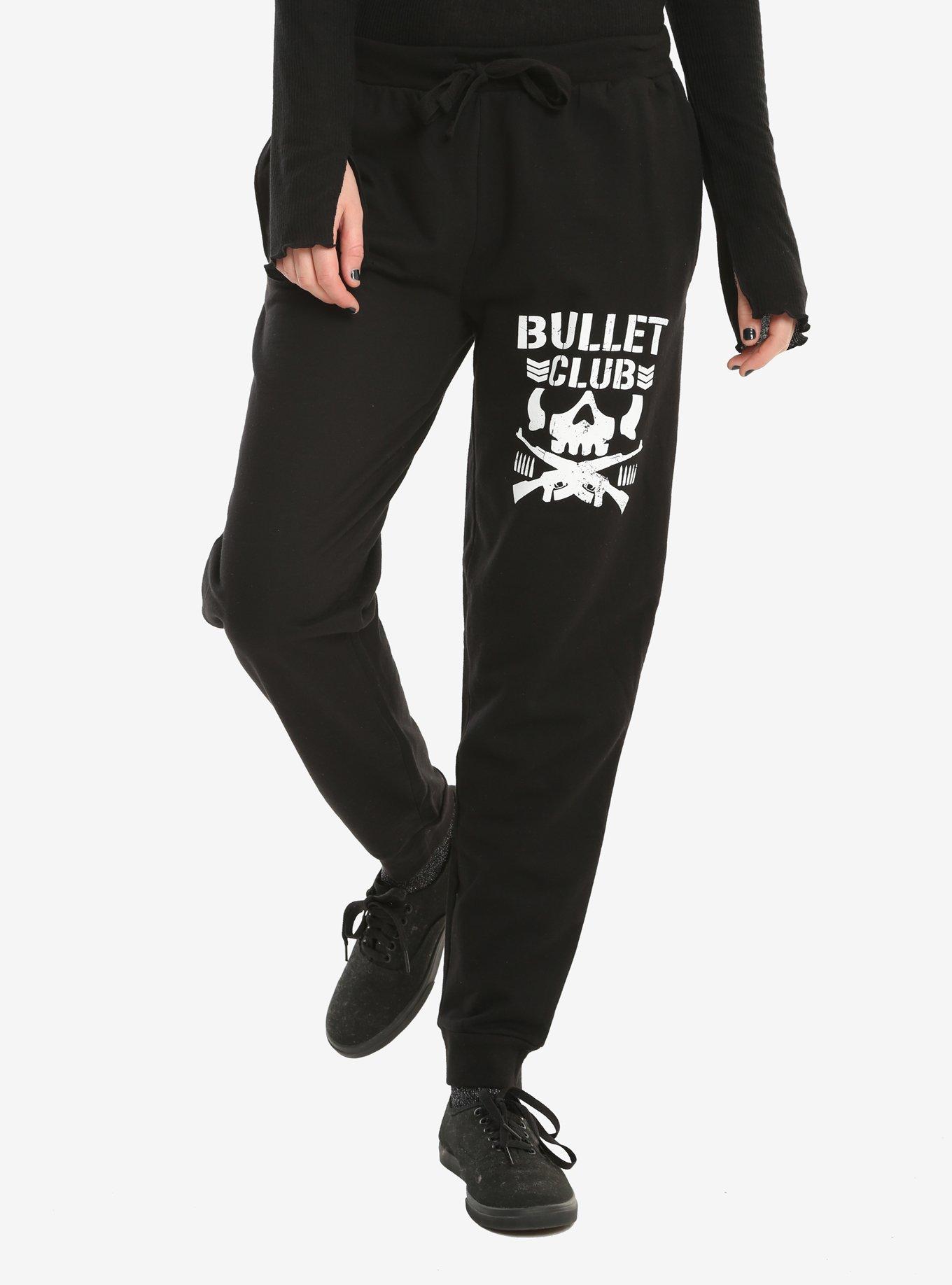 New Japan Pro-Wrestling Bullet Club Logo Girls Jogger Pants, BLACK, hi-res