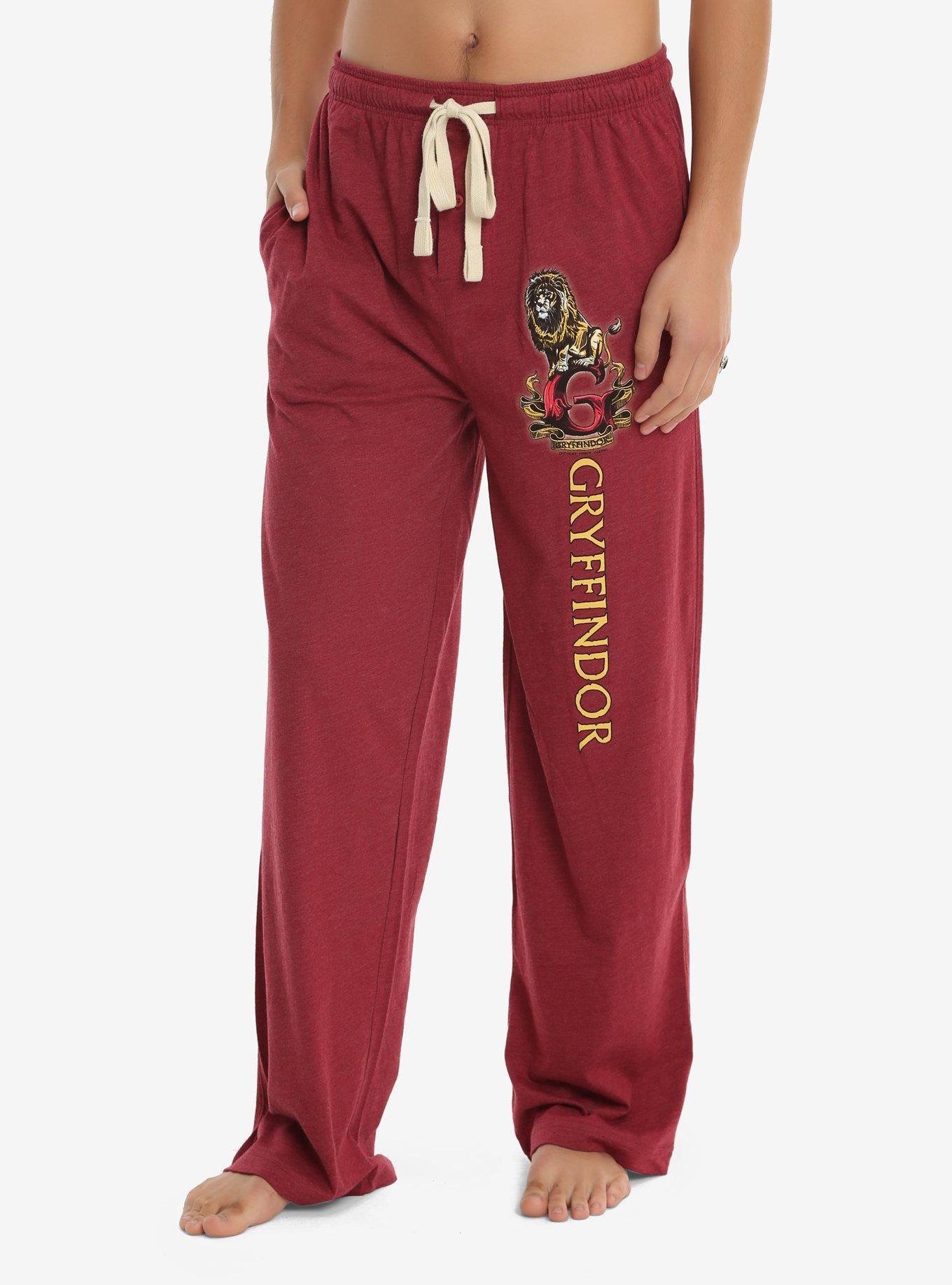 Harry Potter Gryffindor Guys Pajama Pants, BURGUNDY, hi-res