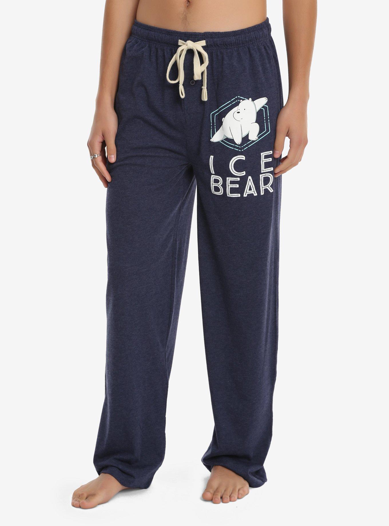 We Bare Bears Ice Bear Guys Pajama Pants, NAVY, hi-res