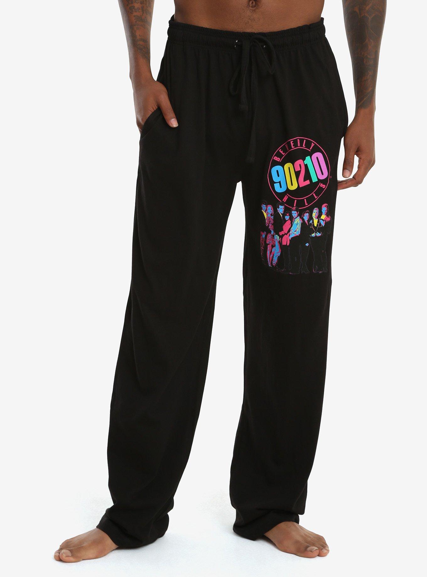 Beverly Hills 90210 Cast Photo Guys Pajama Pants, BLACK, hi-res