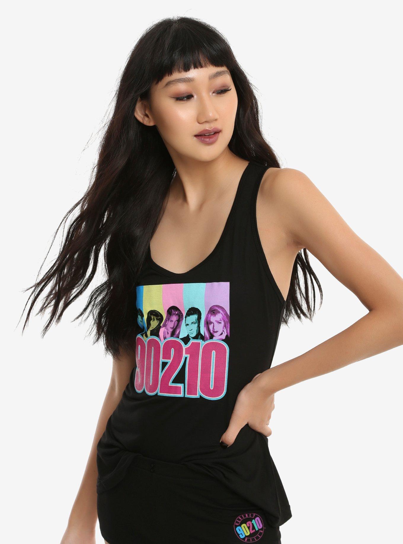 Beverly Hills 90210 Girls Tank Sleep Set, BLACK, hi-res