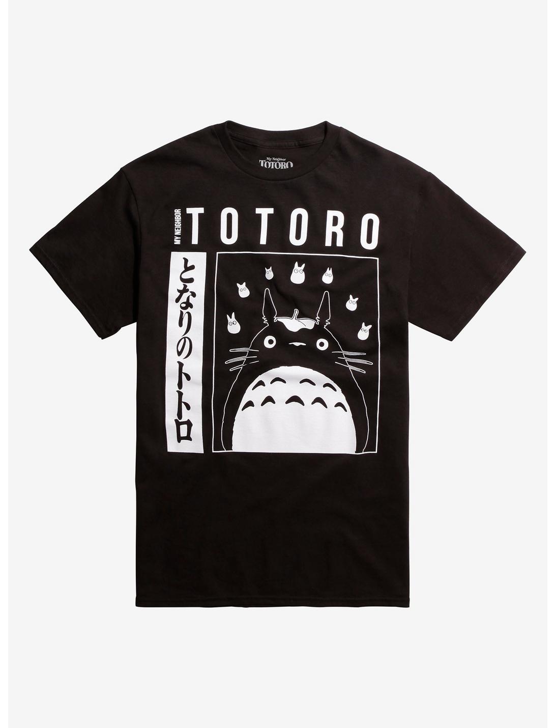 Studio Ghibli My Neighbor Totoro Kanji Totoro T-Shirt, BLACK, hi-res