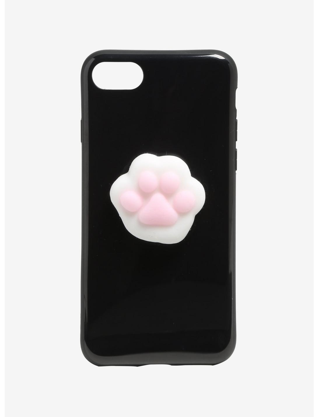 White & Pink 3D Paw Print iPhone 6/7/8 Phone Case, , hi-res