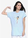 DC Comics Wonder Woman Embroidered Lasso Womens Tee - BoxLunch Exclusive, BLUE, hi-res