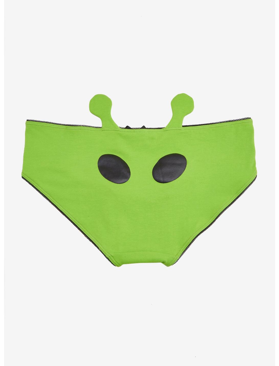 Alien Head Panties, GREEN, hi-res