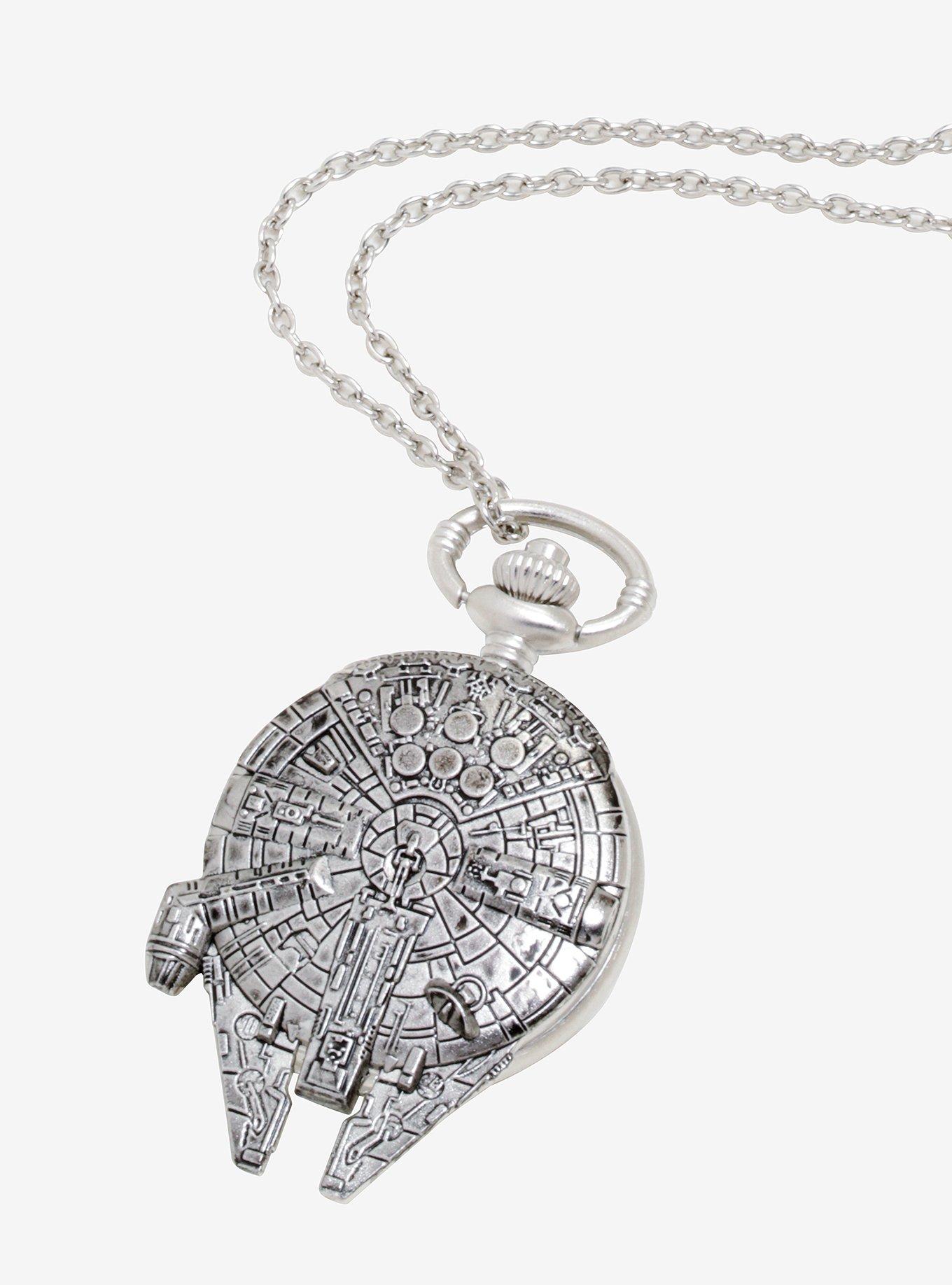 Star Wars Millennium Falcon Watch Necklace - BoxLunch Exclusive, , hi-res