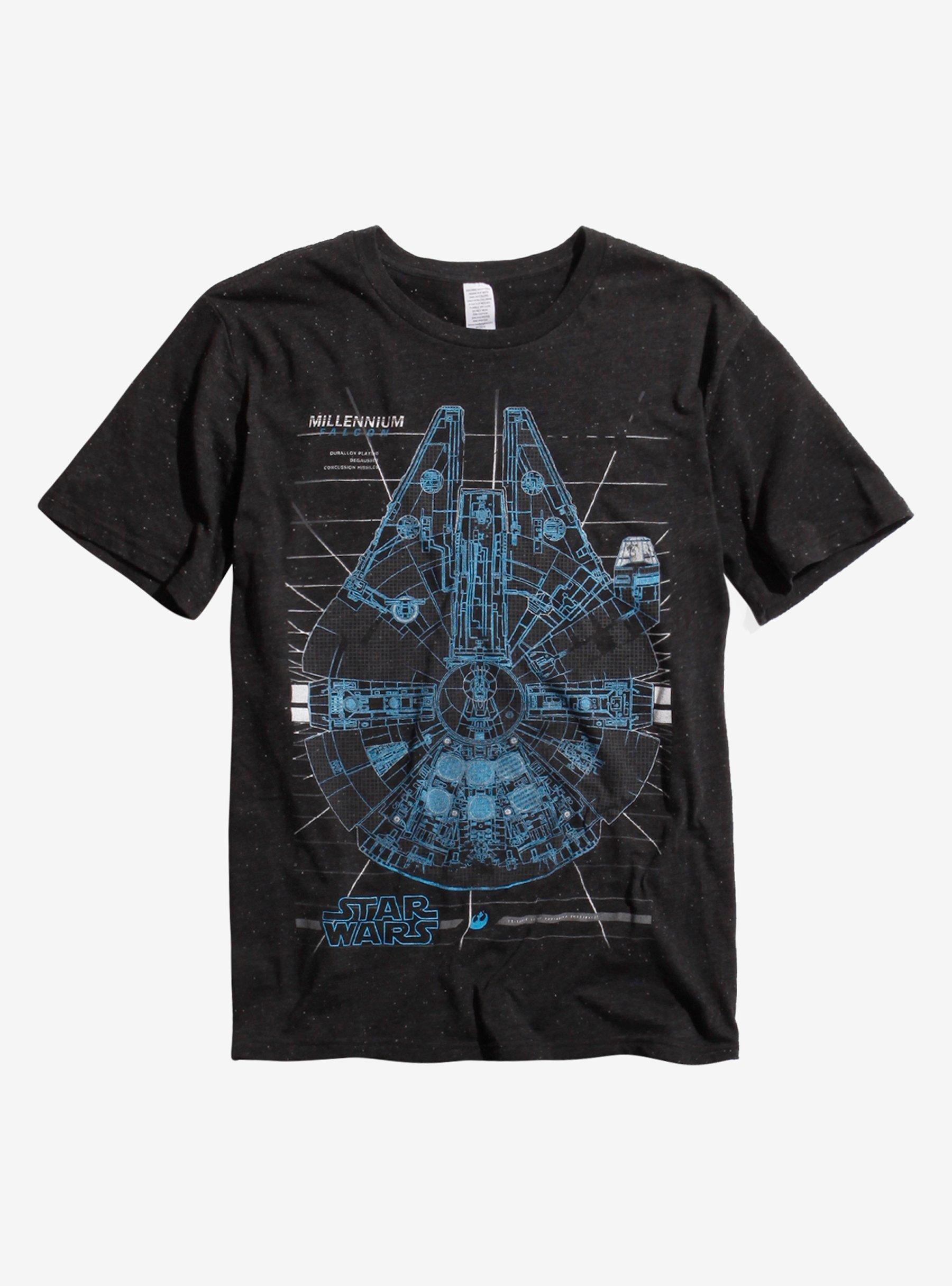 Star Wars Millennium Falcon Speckled T-Shirt | Hot Topic