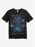 Star Wars Millennium Falcon Speckled T-Shirt, BLACK, hi-res