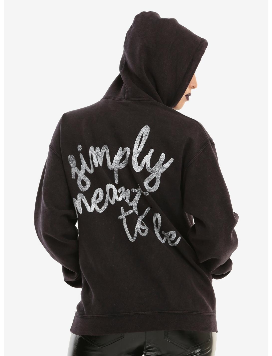 The Nightmare Before Christmas Simply Meant To Be Girls Hoodie, BLACK, hi-res