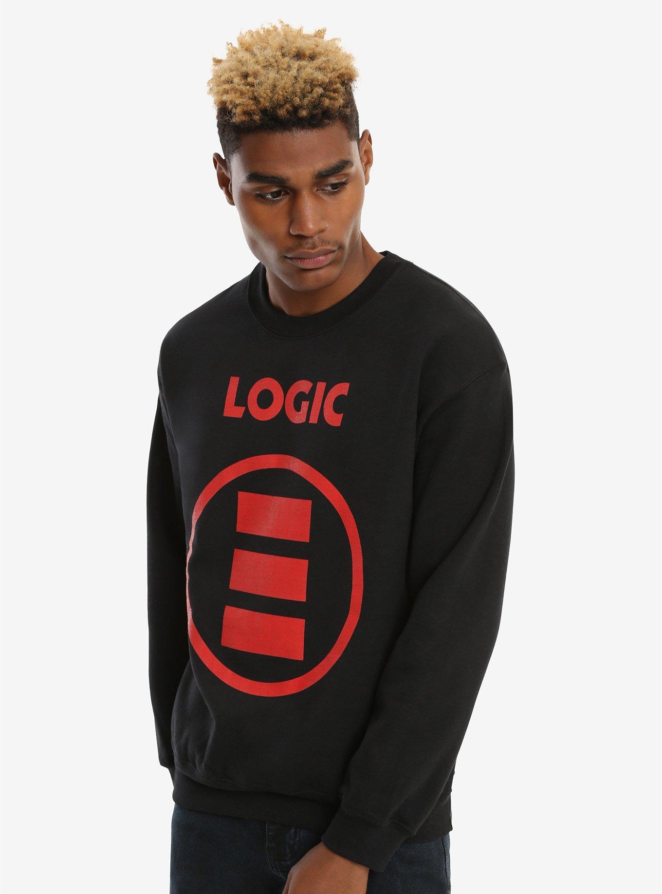 Logic Everybody E Logo Sweatshirt, BLACK, hi-res