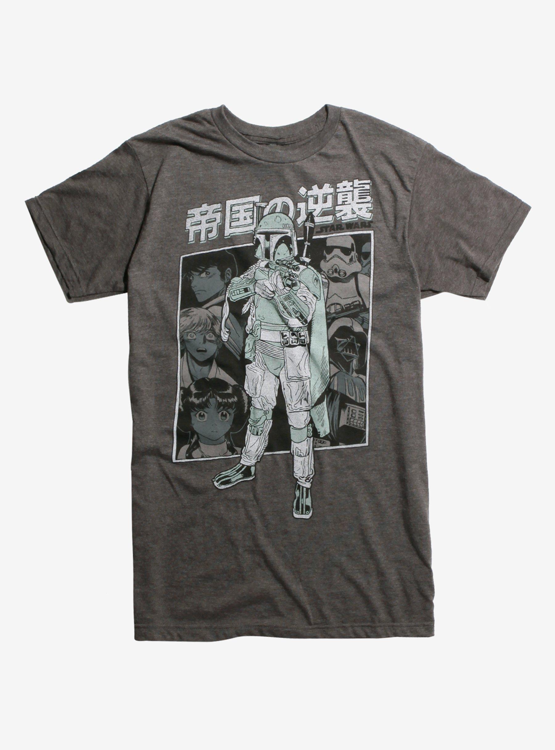Star Wars Boba Fett Manga T-Shirt, BLACK, hi-res