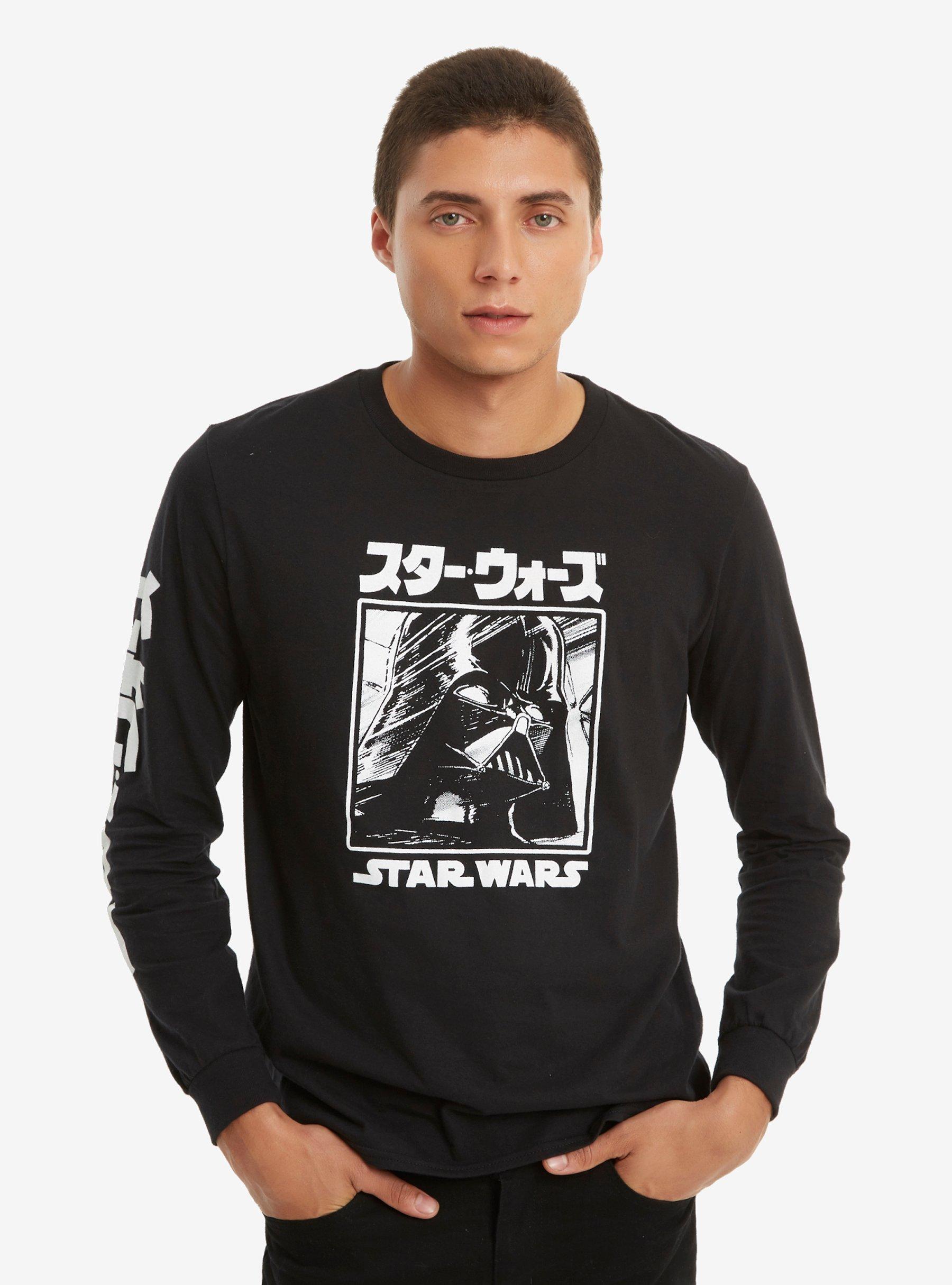 Star Wars Manga Darth Vader Long-Sleeve T-Shirt, BLACK, hi-res