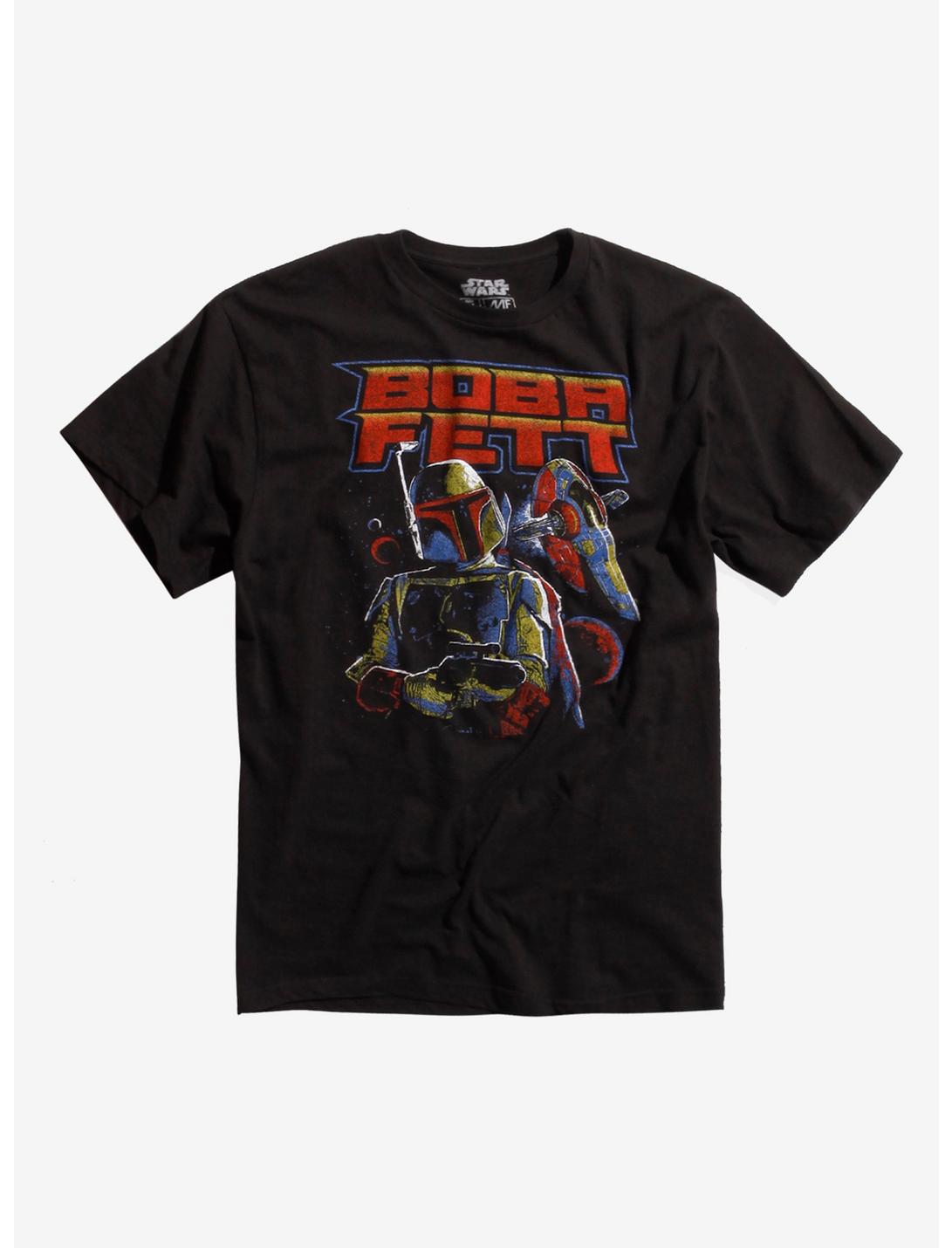 Star Wars Boba Fett Retro T-Shirt, BLACK, hi-res