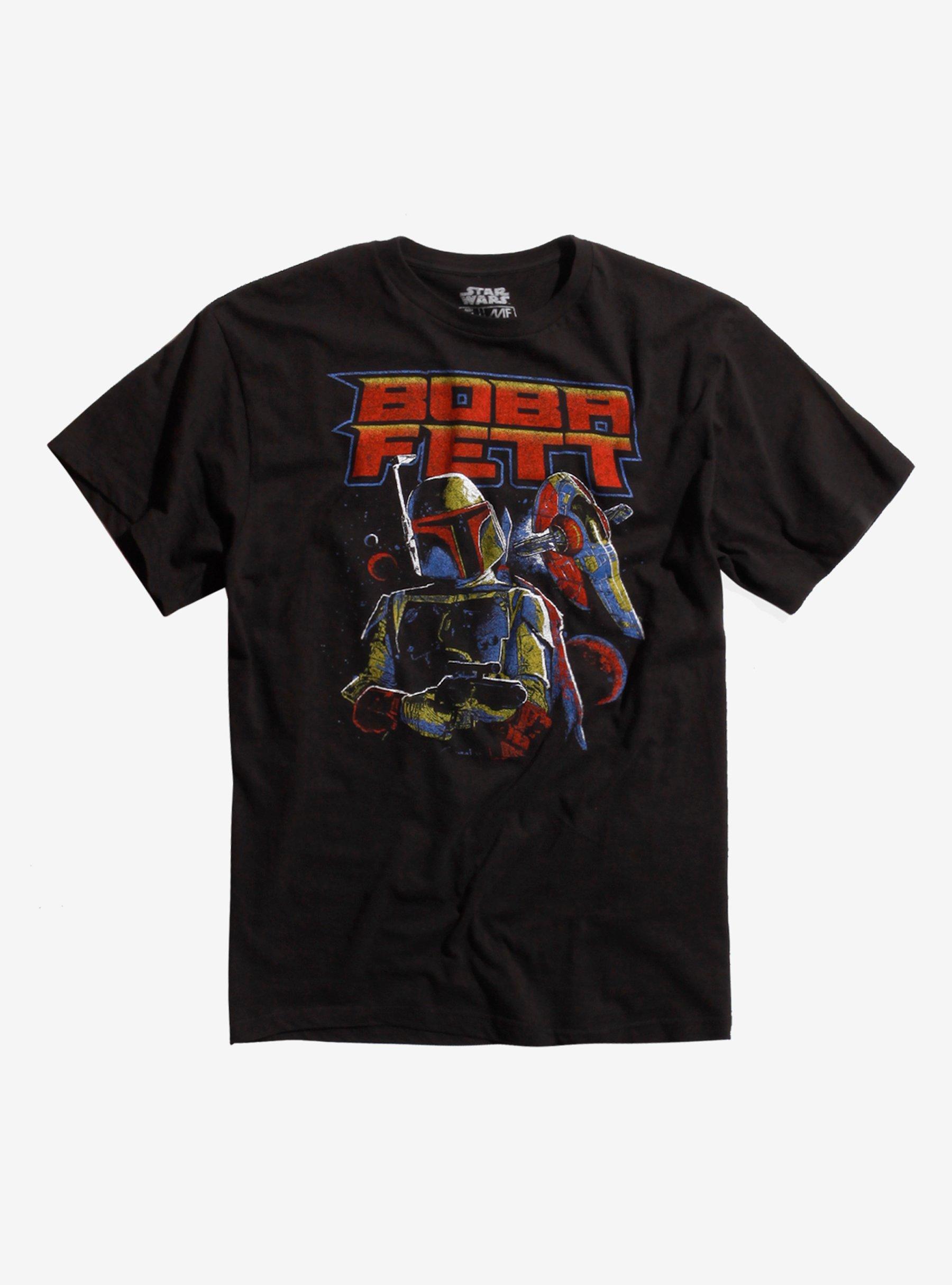 Star Wars Boba Fett Retro T-Shirt, BLACK, hi-res